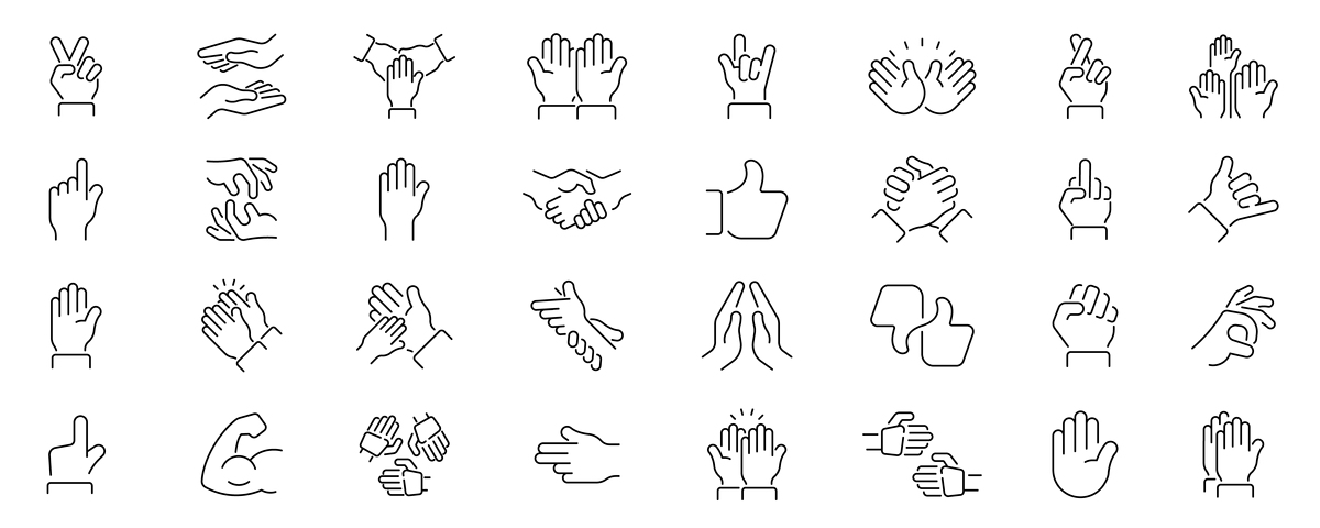 语言的形式：语音、文字、手势和符号