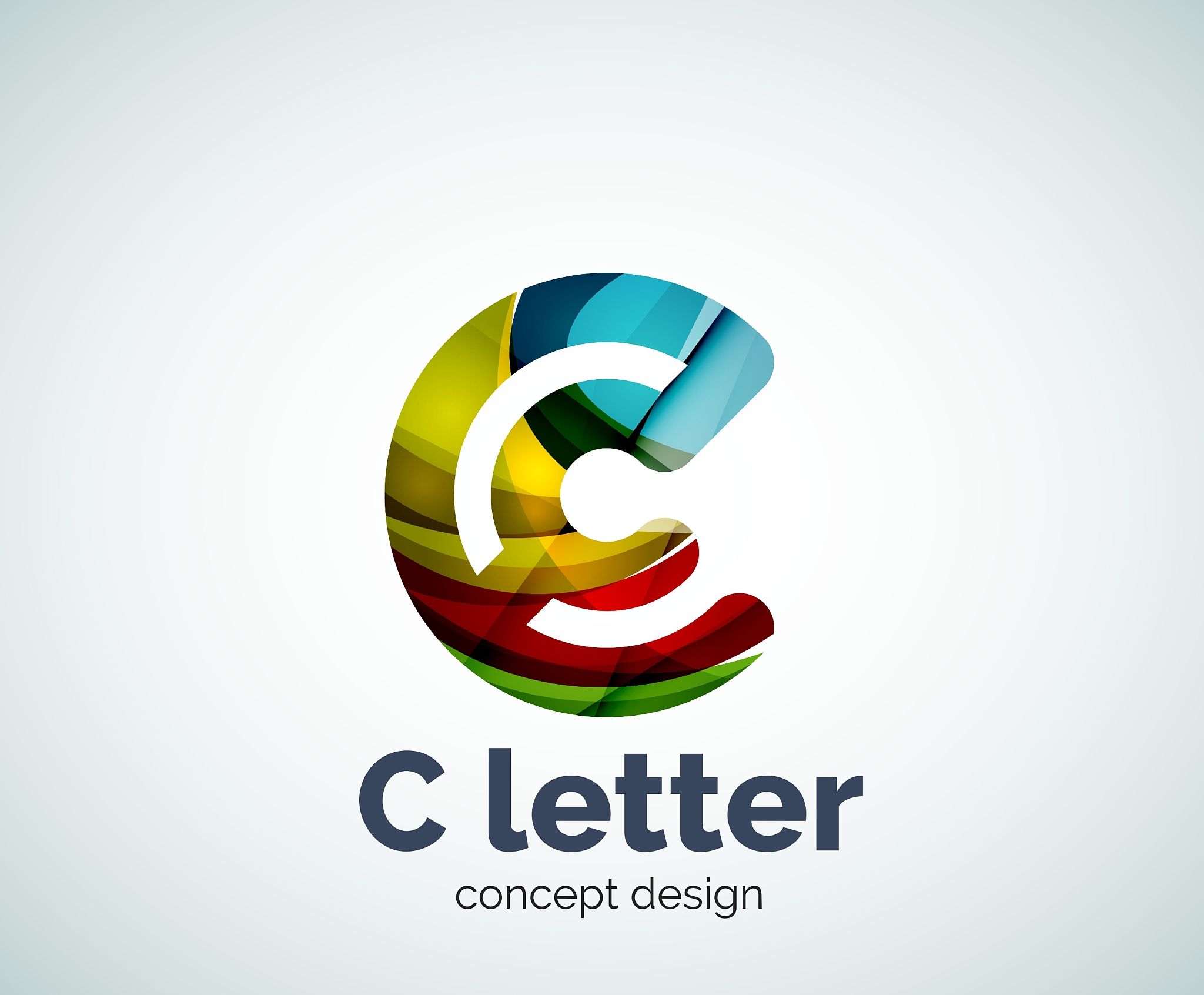 c letter concept logo template