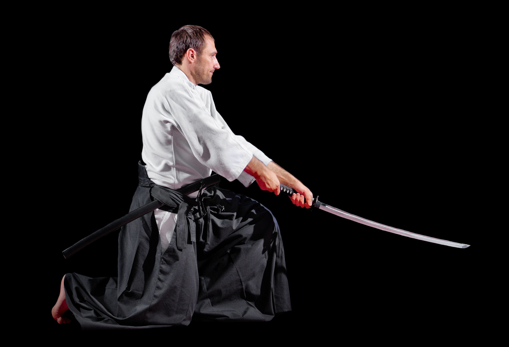 martial arts fighter isolated