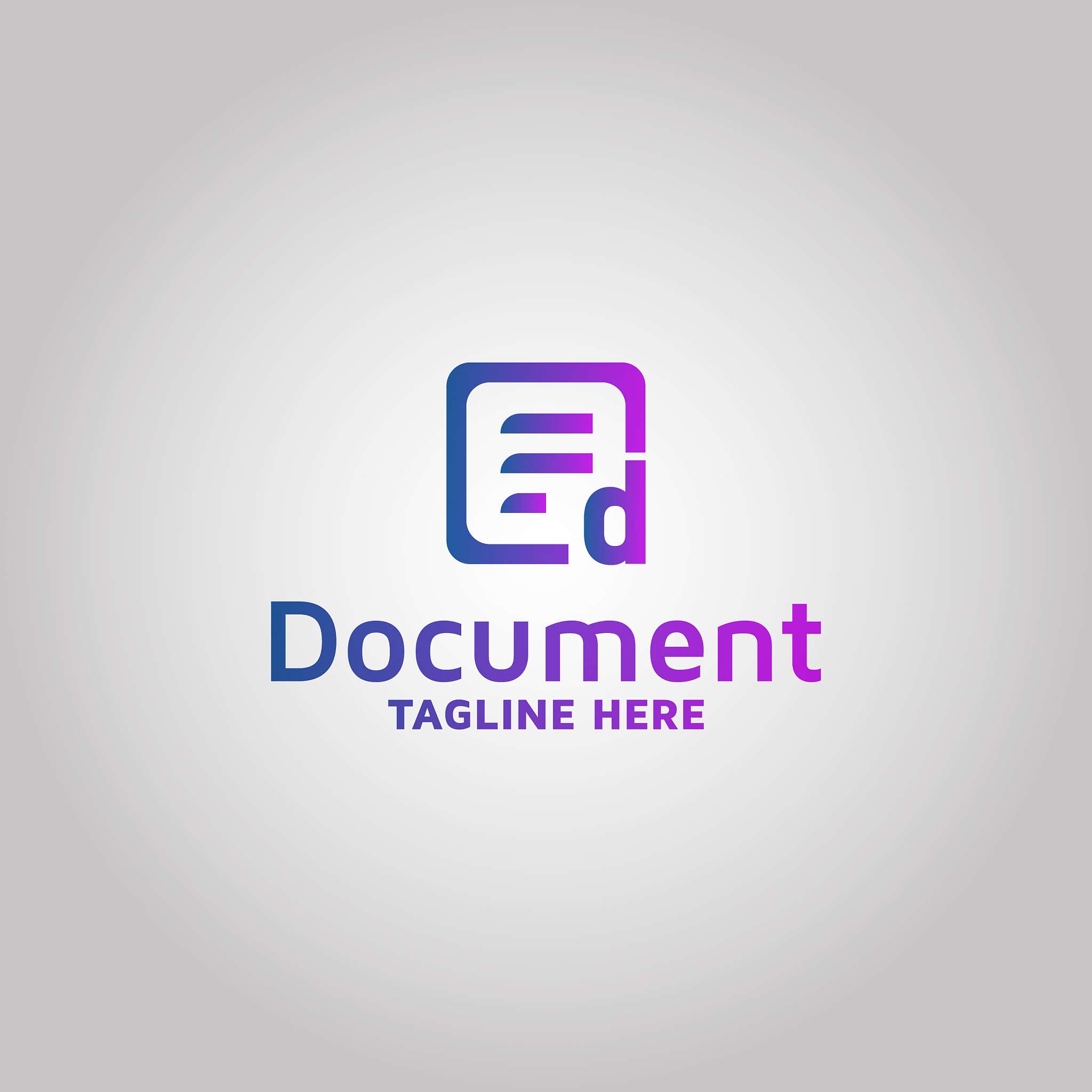 make document logo design template idea and
