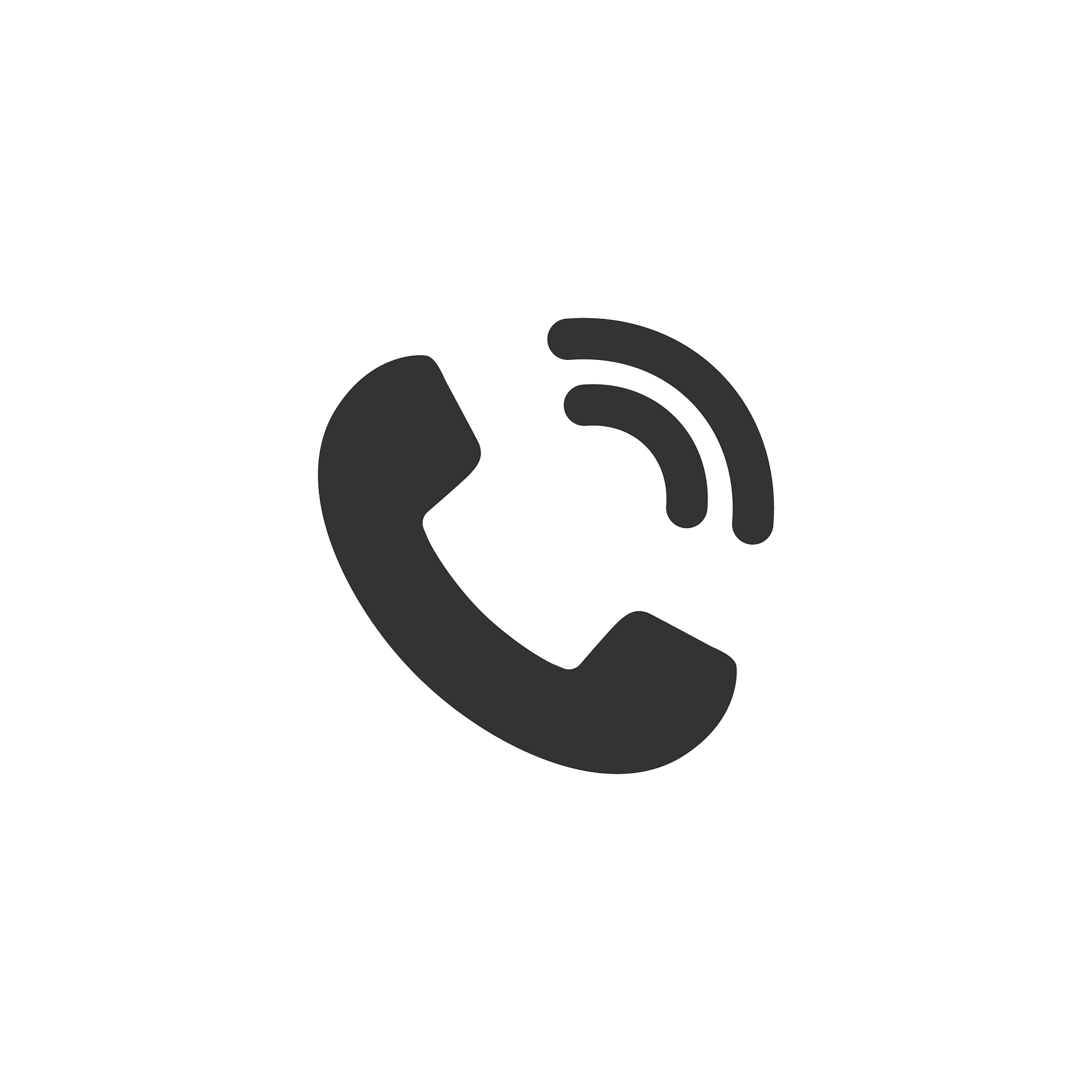 mobile phone icon in flat style telephone talk on