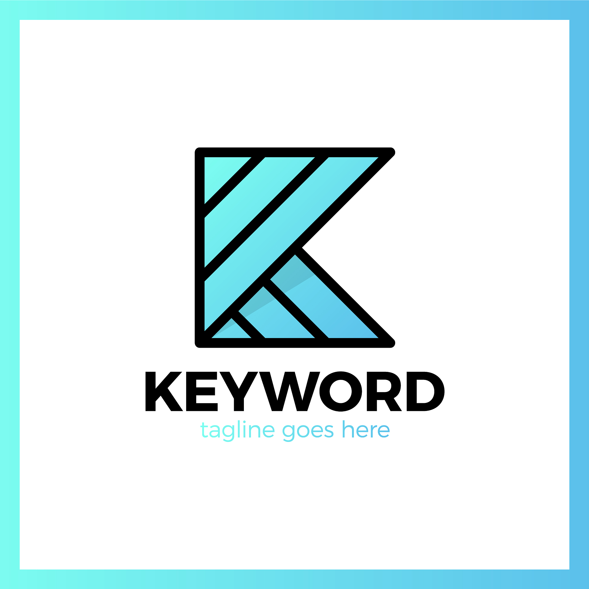 keyword logo letter k