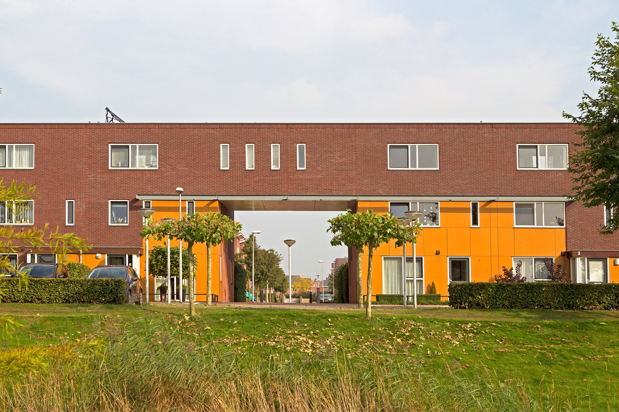 hoogeveen, netherlands - september 19, 2014: modern residential 