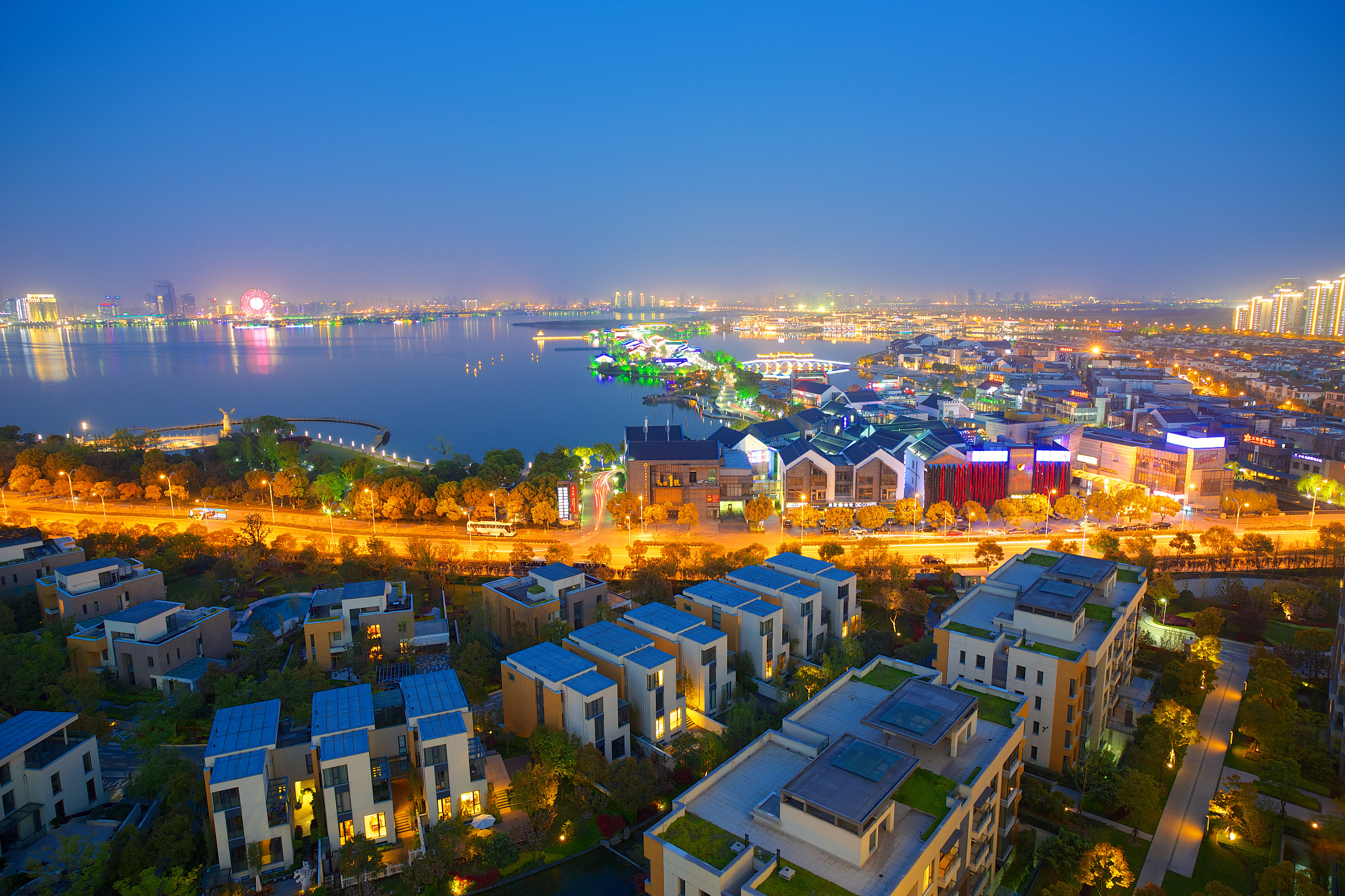 江苏省苏州城市夜景