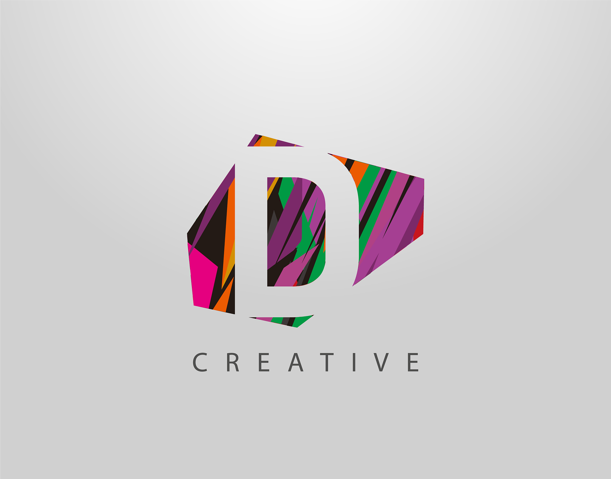 creative letter d logo abstract d letter design