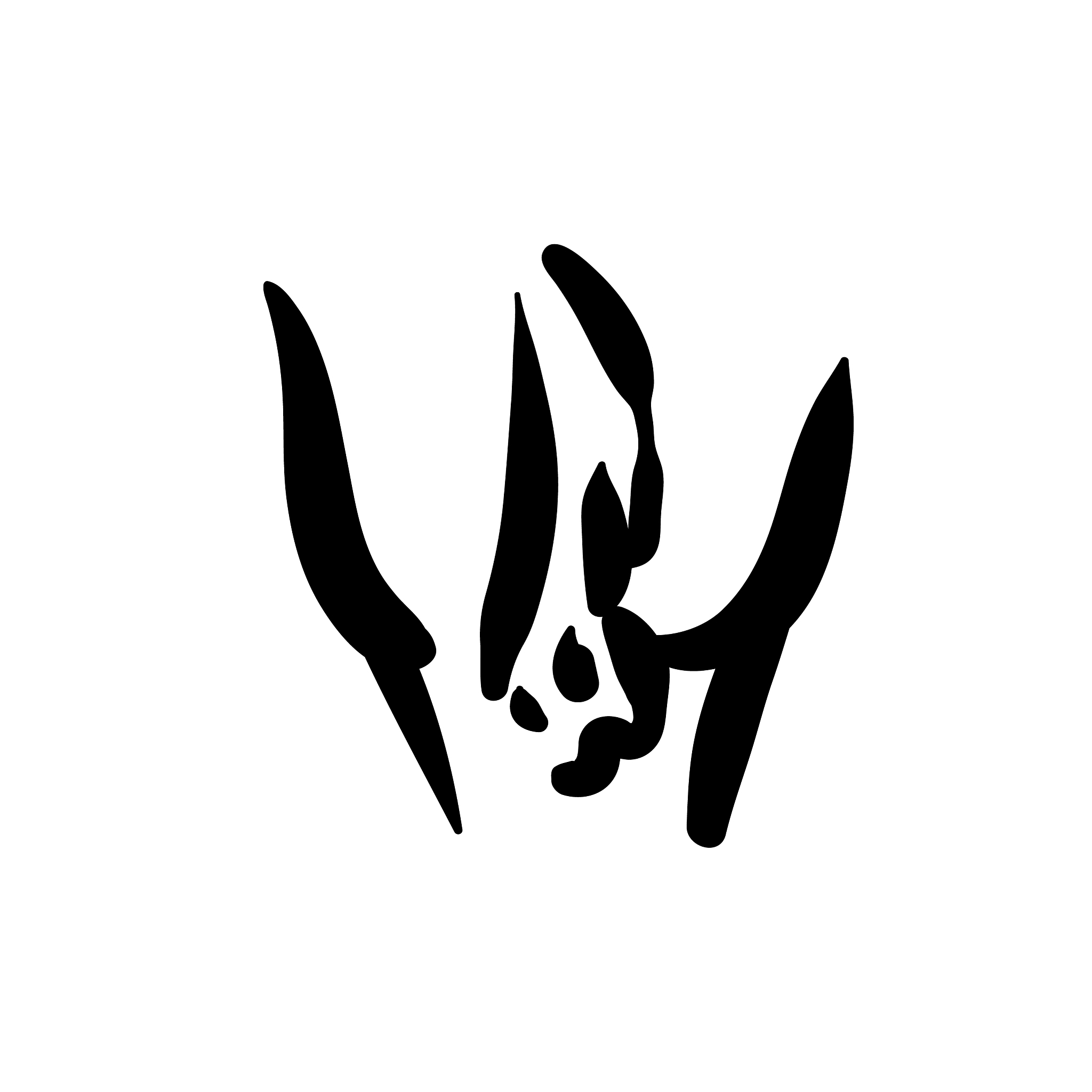 woman vagina icon on white