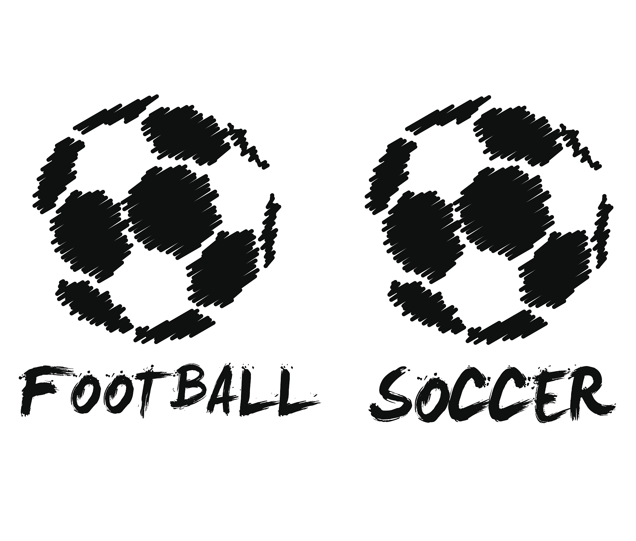 football and soccer illustration