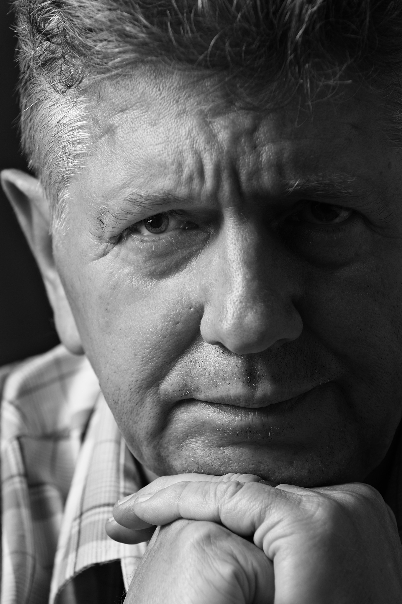 depressed man close-up
