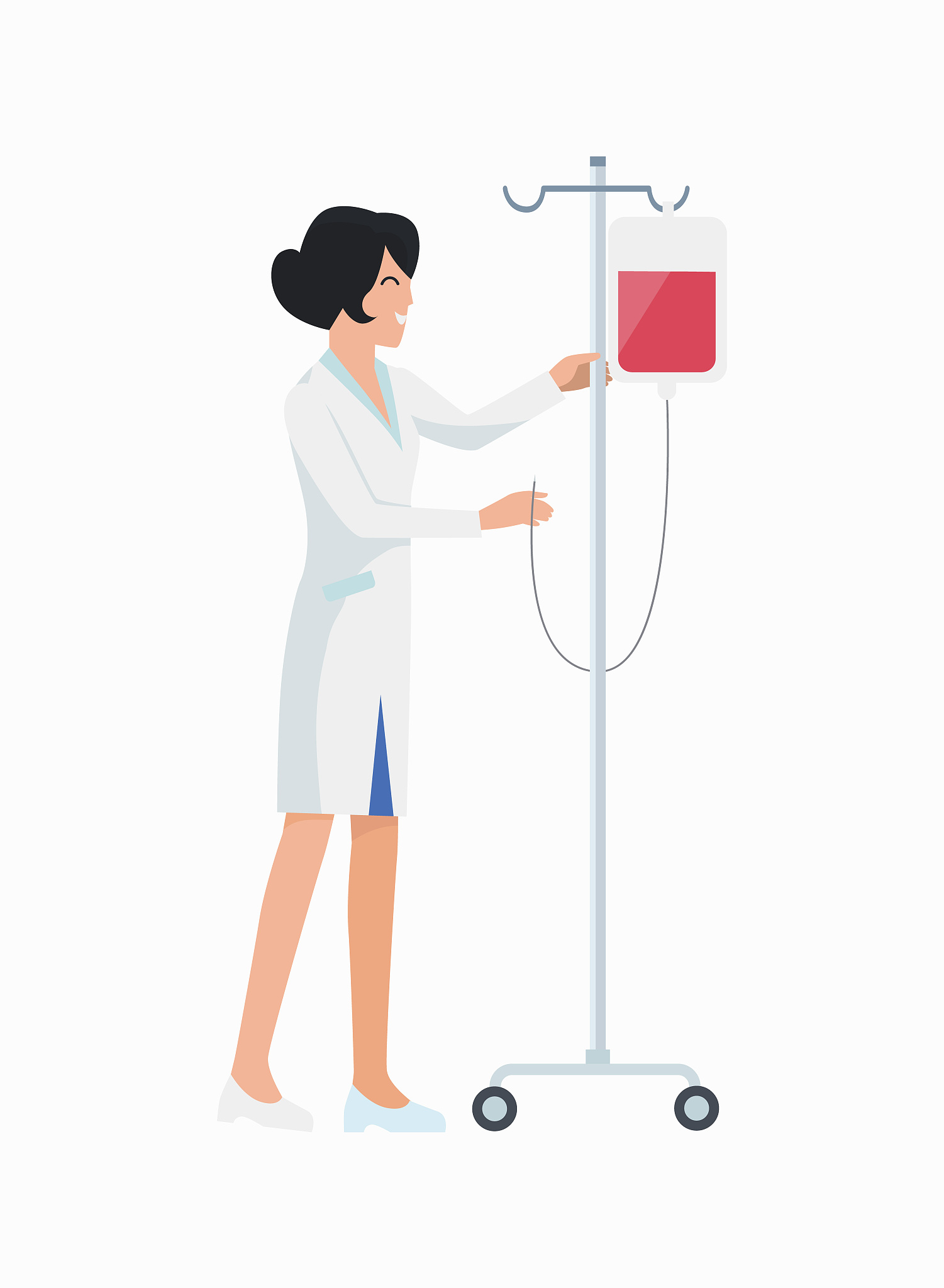 Male Nurse with Three Heads and Six Arms: A Painting Request
