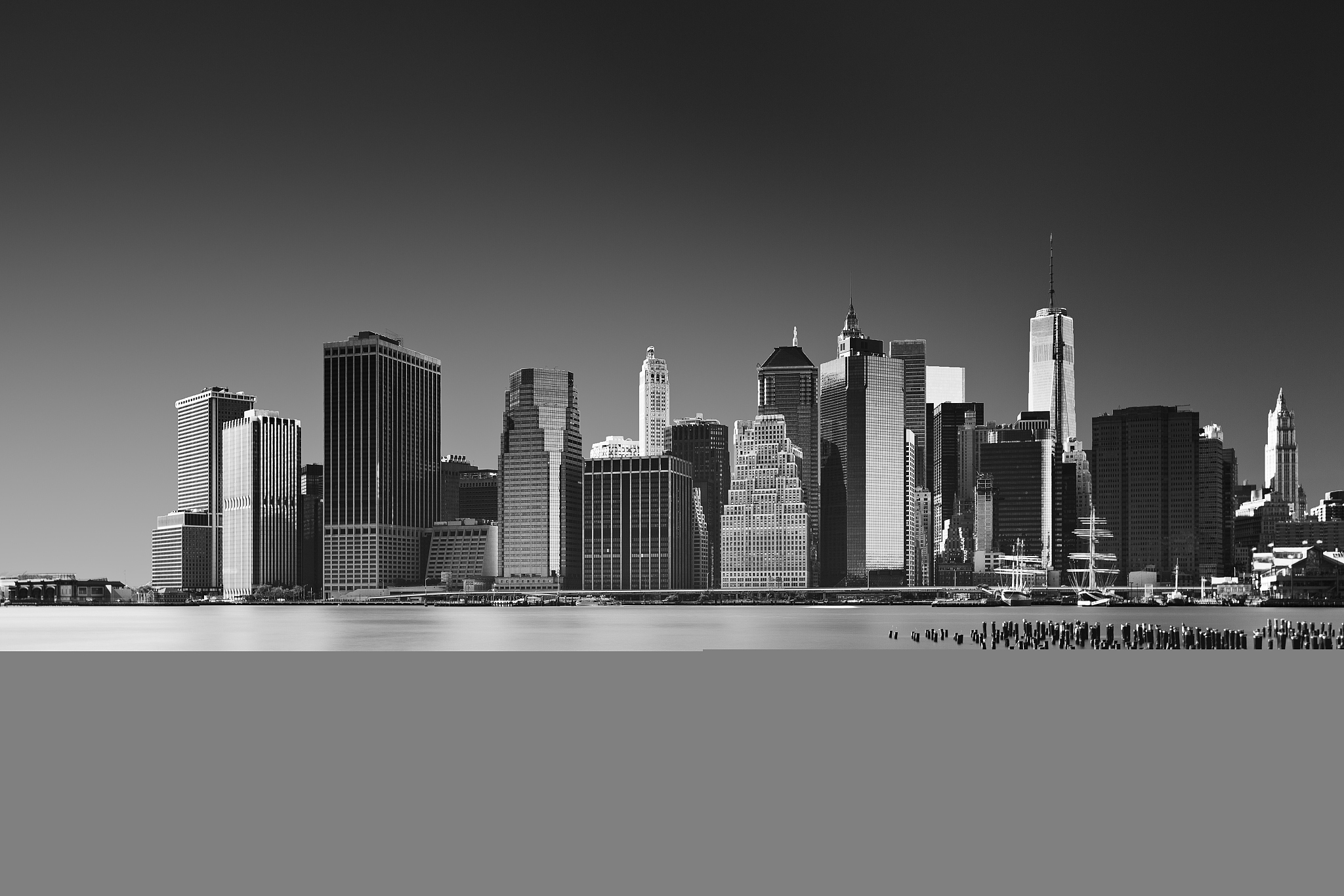 lower manhattan from brooklyn, new york city