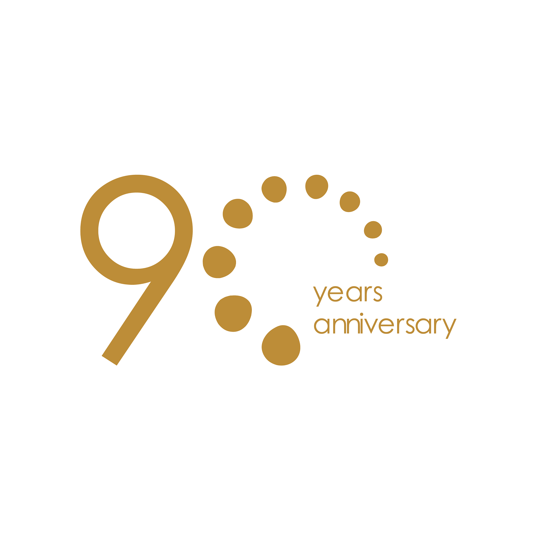 90 year anniversary template design