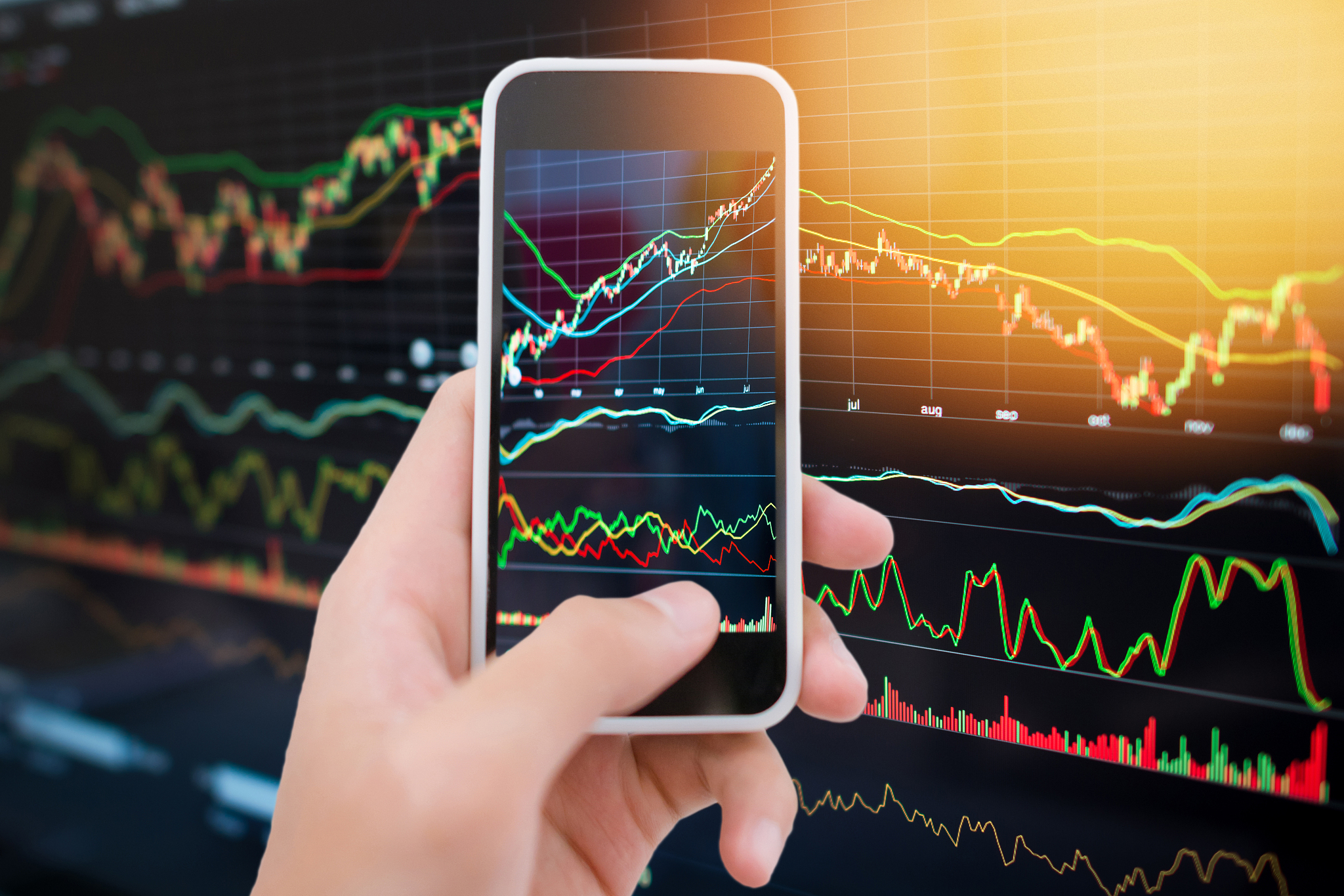 investment theme stockmarket and finance business analysis stock