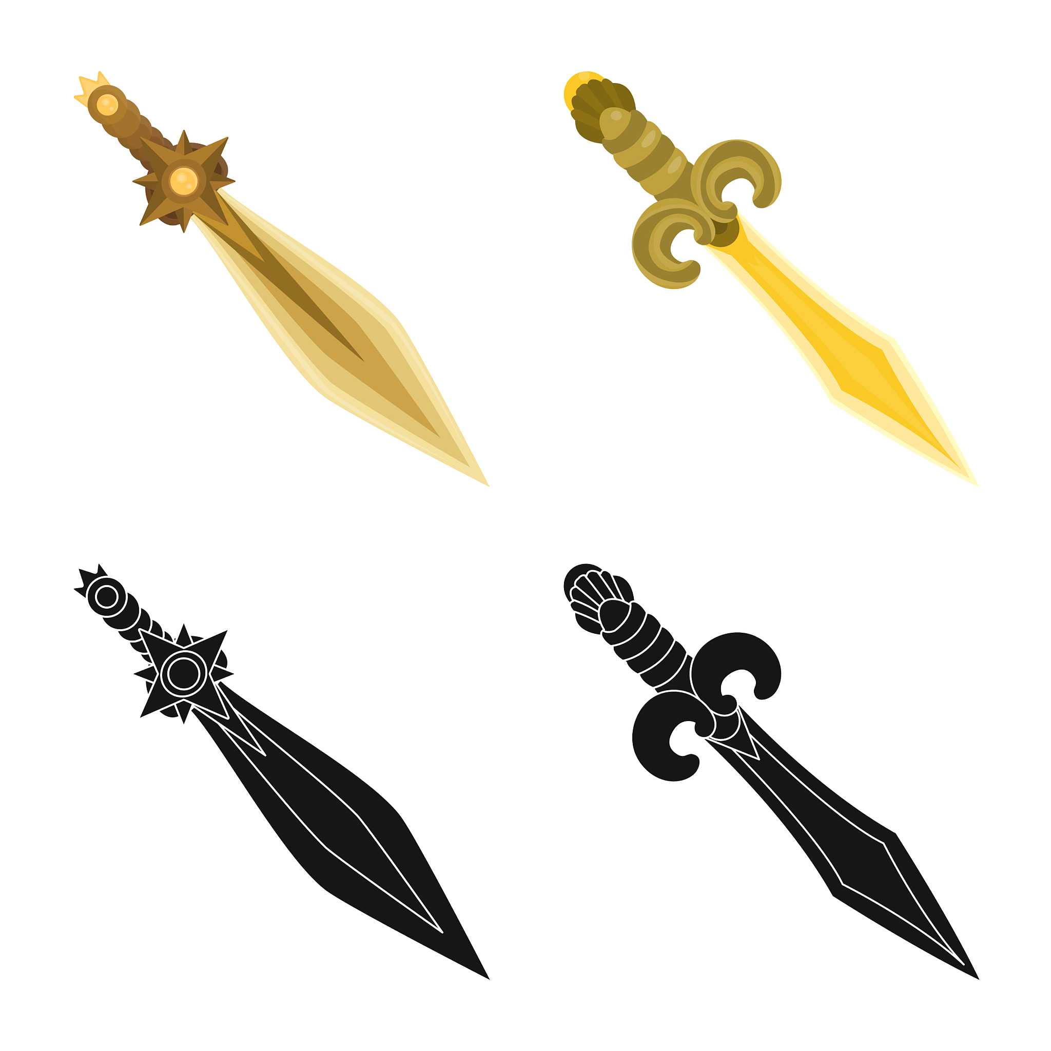 game and armor symbol set