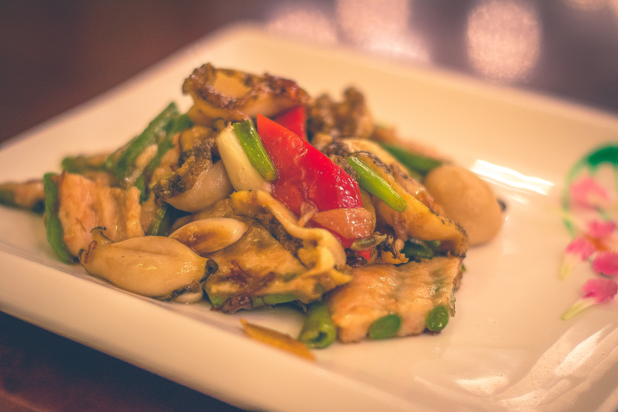 dalian abalone with long beans crunchy long beans paired with fr