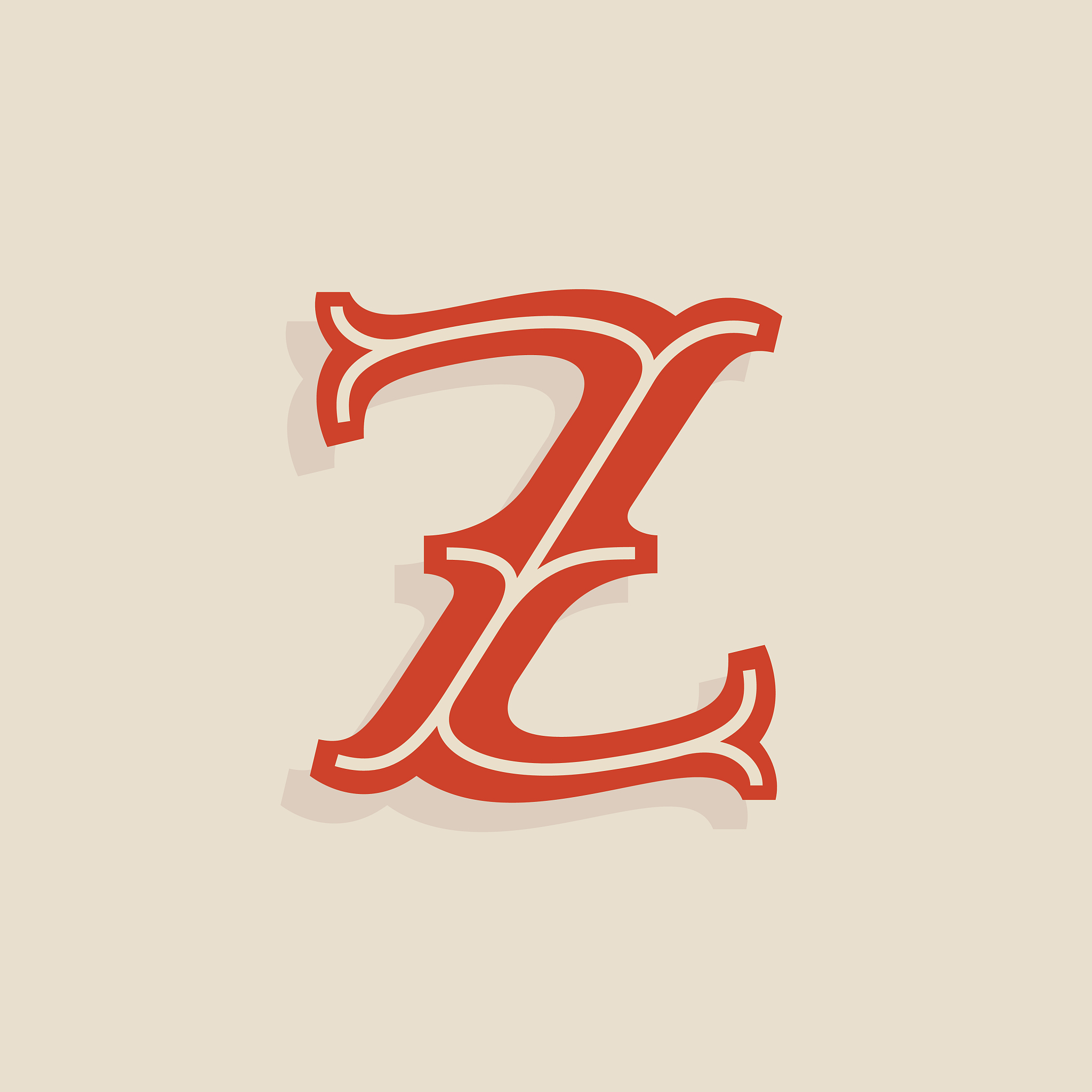 z letter icon in sport team university style.