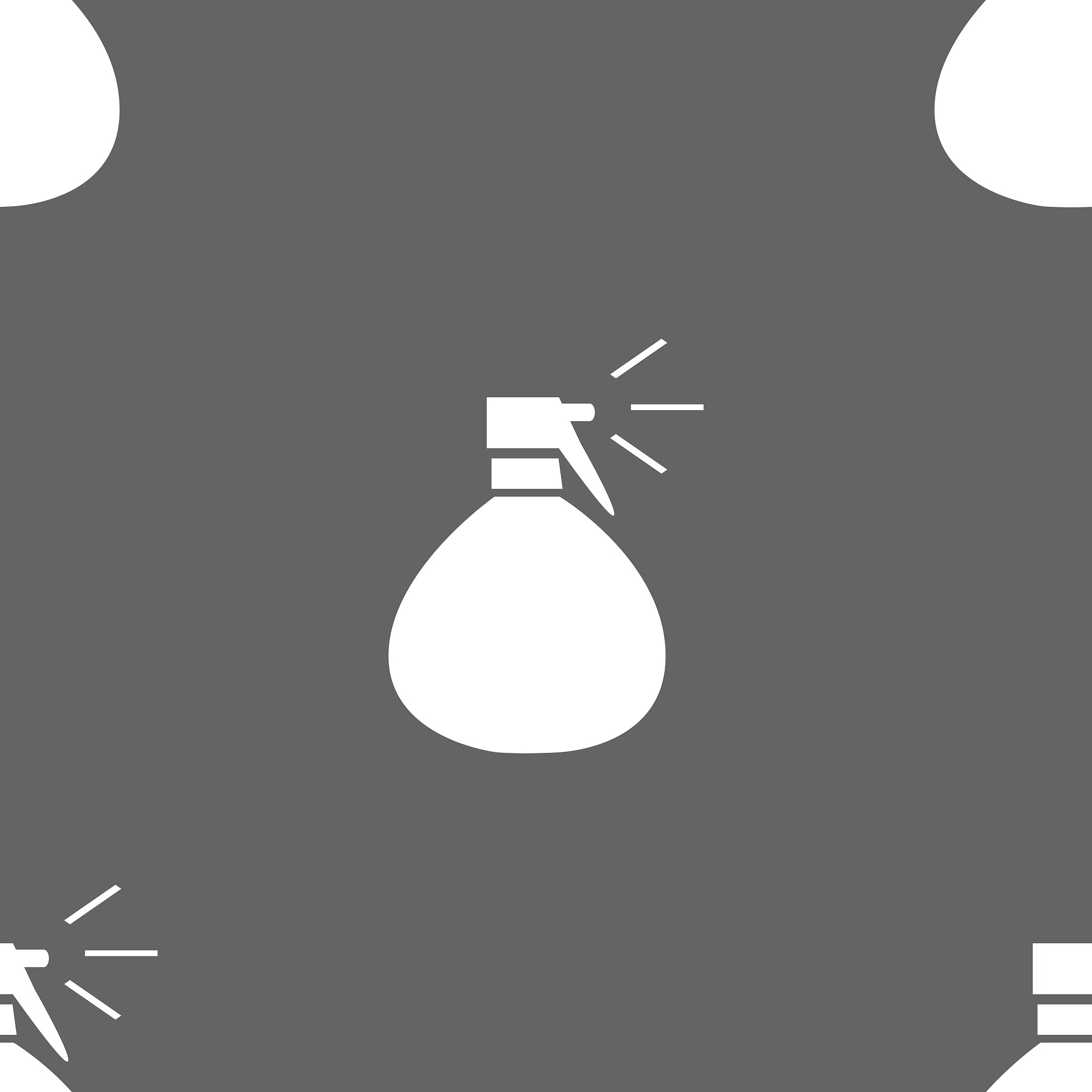 plastic spray of water icon sign. seamless pattern on a gray bac