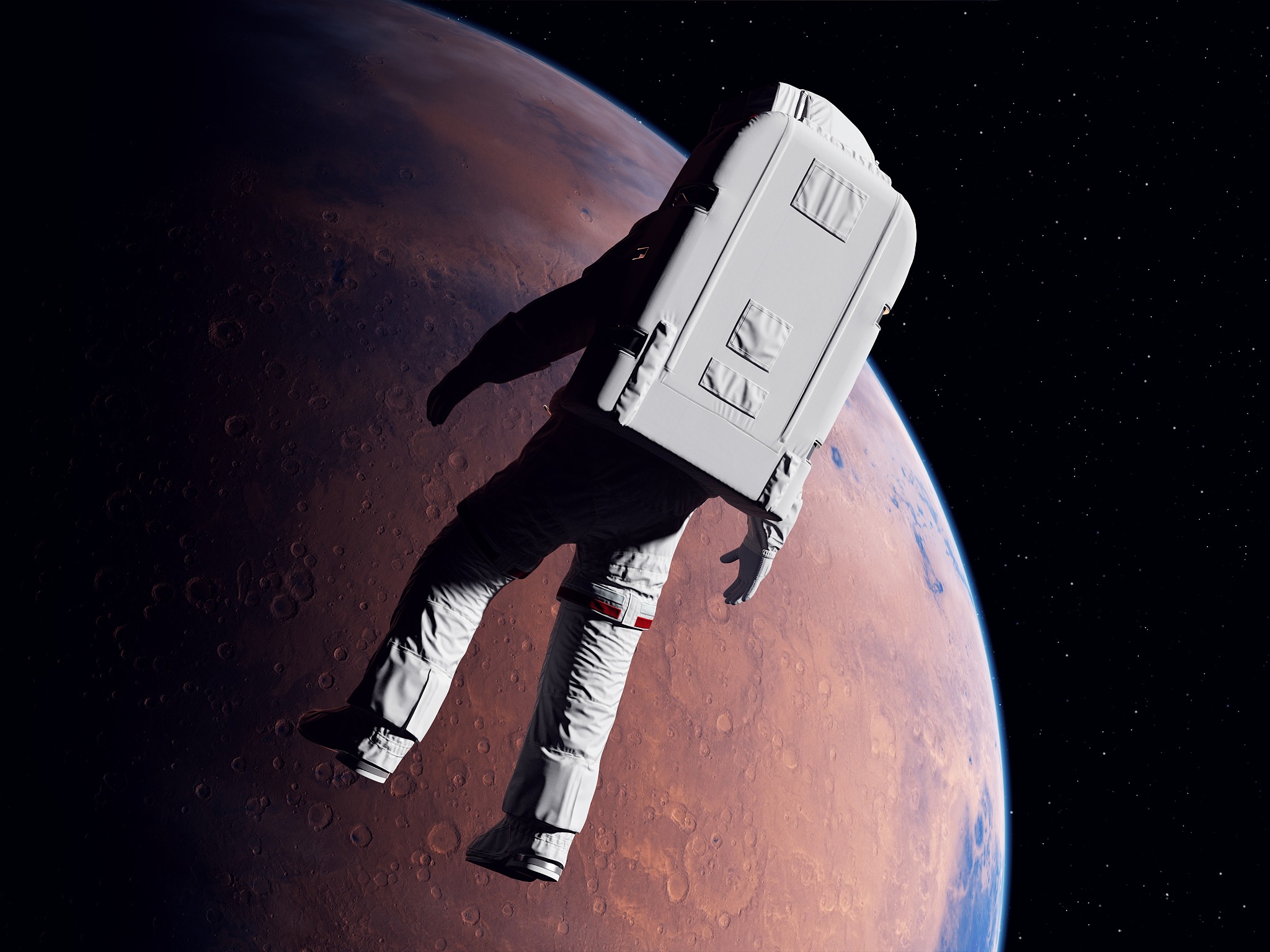 Paraphrase the following passageTitle Manned Mars Flight Impossible Dream By Patrick ClintonLiving aboard a space station in orbit around Earth for months at a time poses problems for astronauts bodi