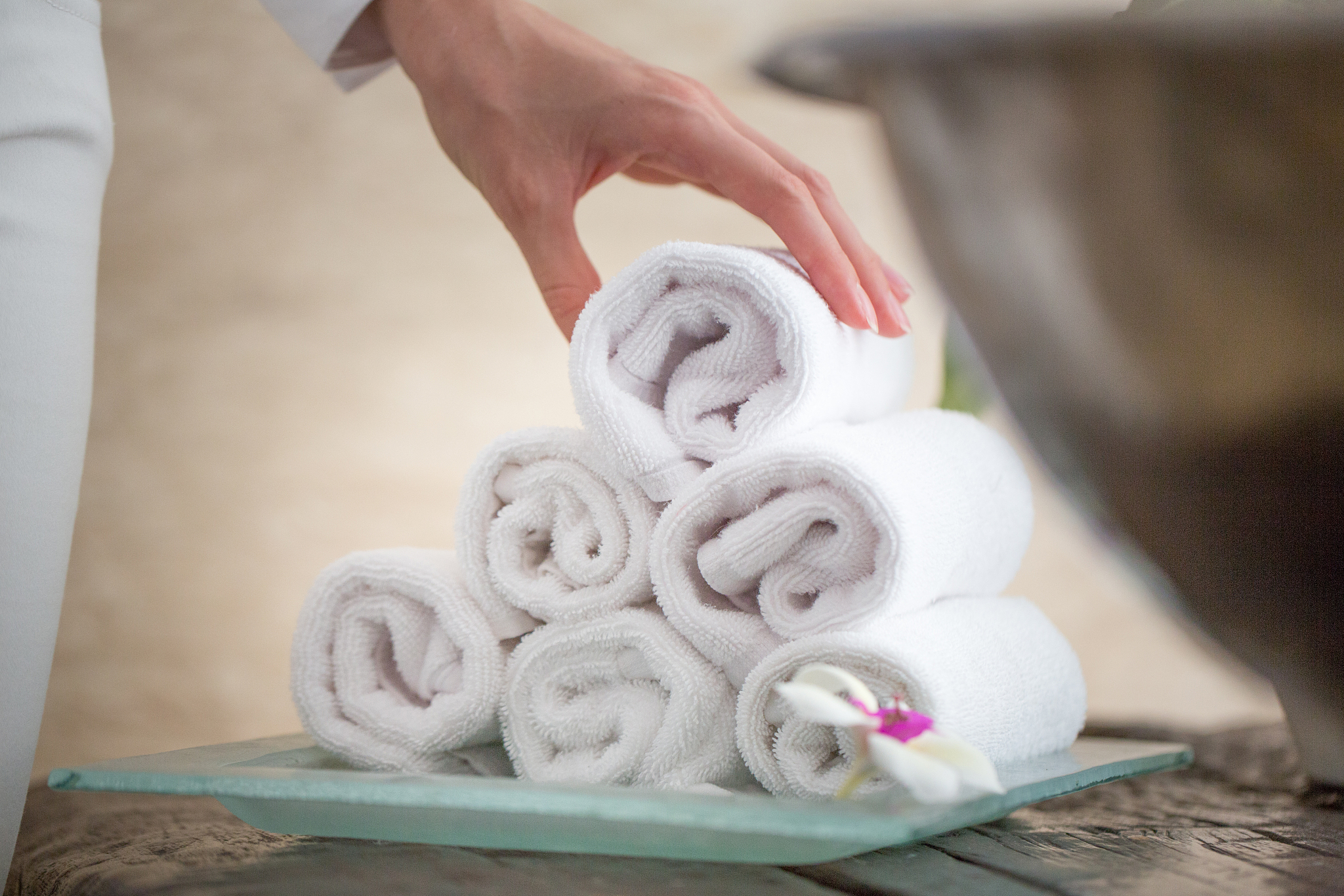 people taking towel