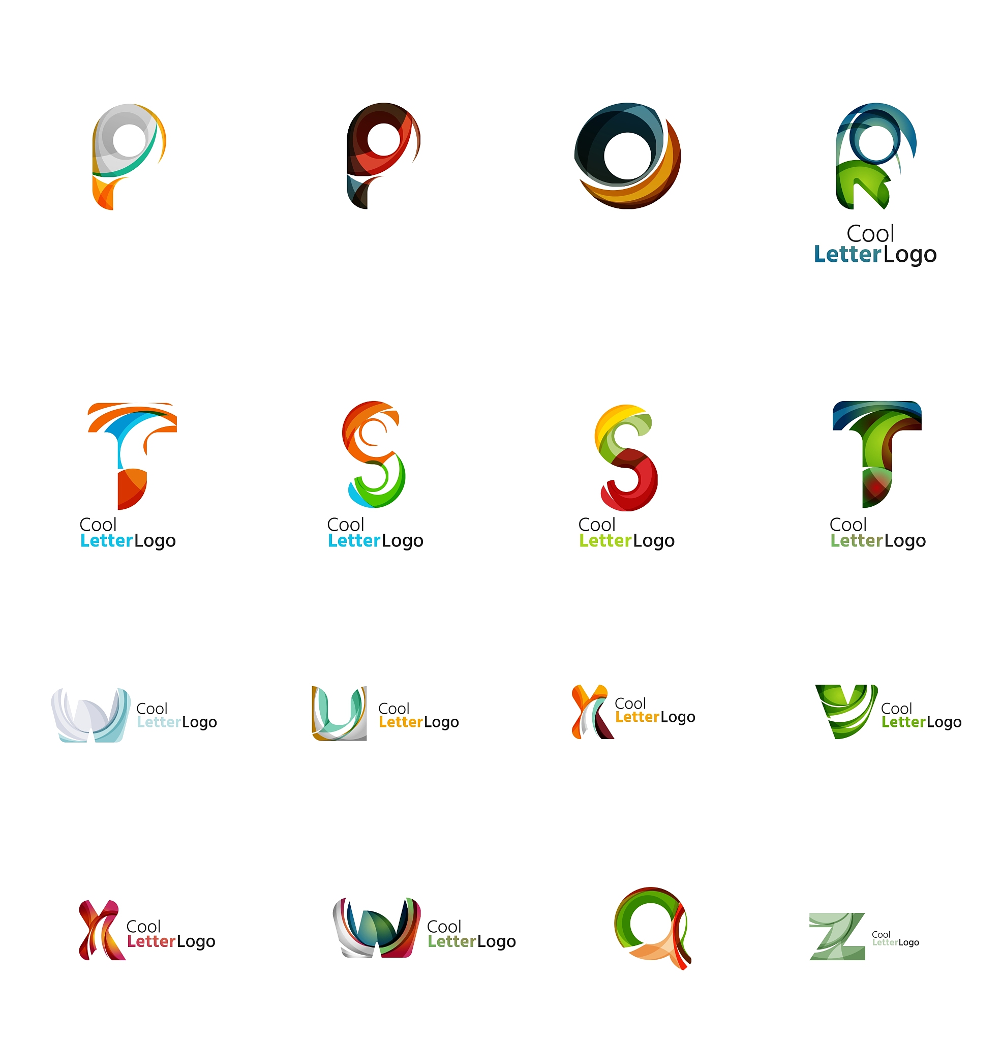 s<strong>e</strong>t of universal company logo ideas business icon