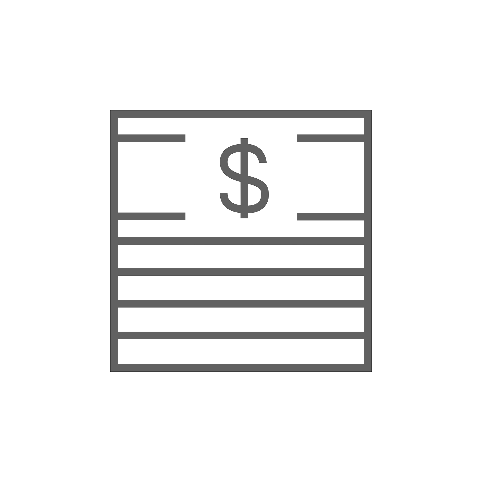 stack of dollar bills line icon