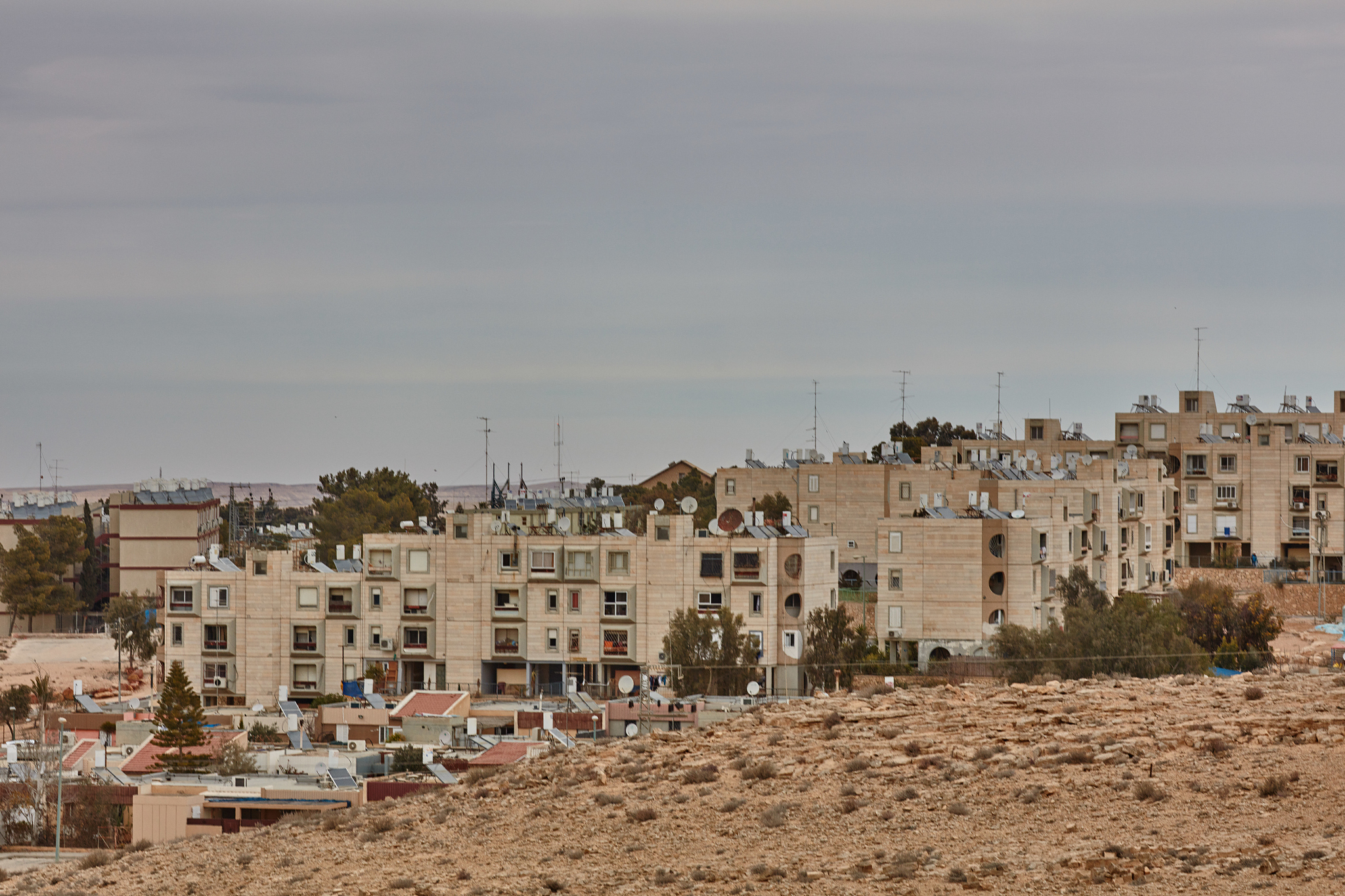mitzpe ramon, 02 december 2016: a small street at the negev