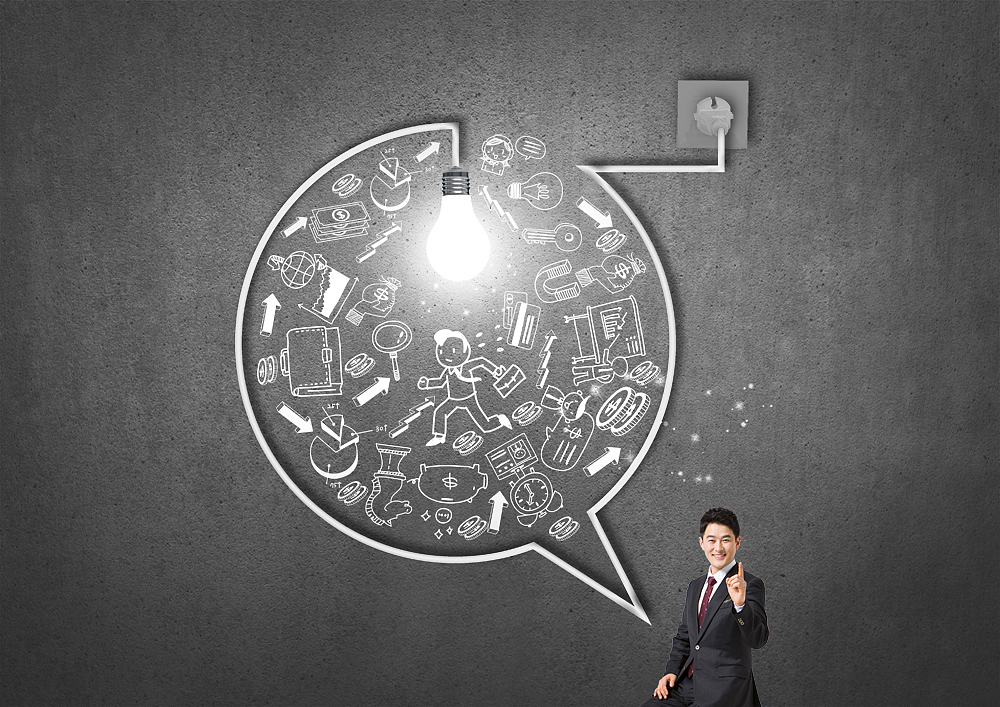 business concept digital composite image