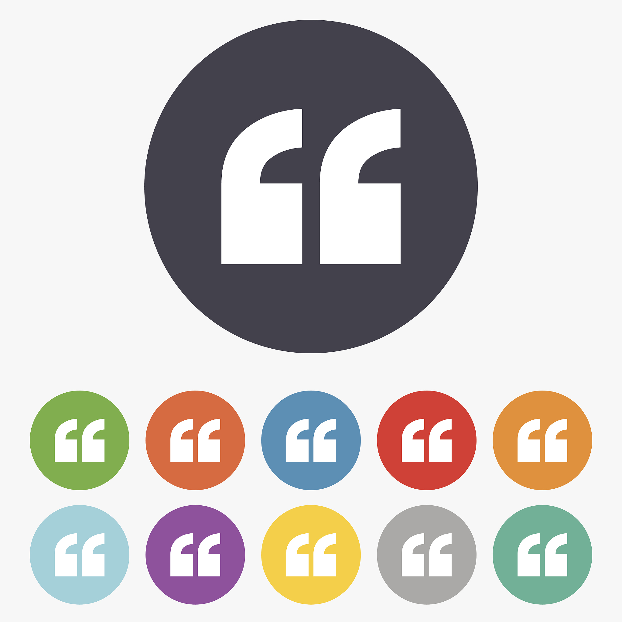 quote sign icon. quotation mark symbol.