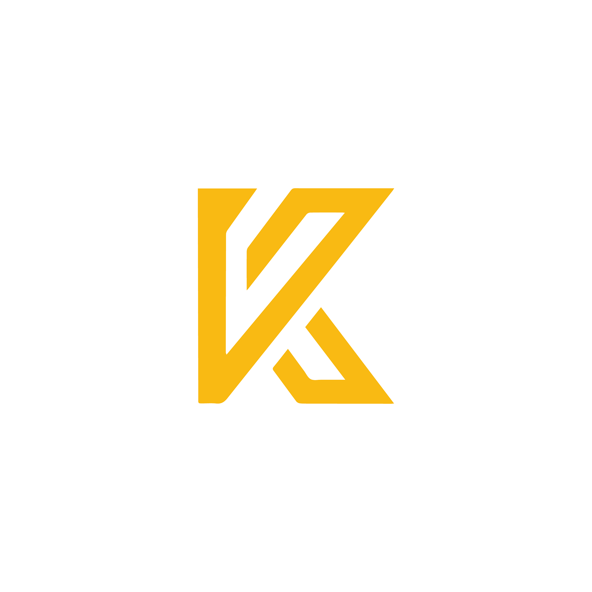 initial letter k logo design template