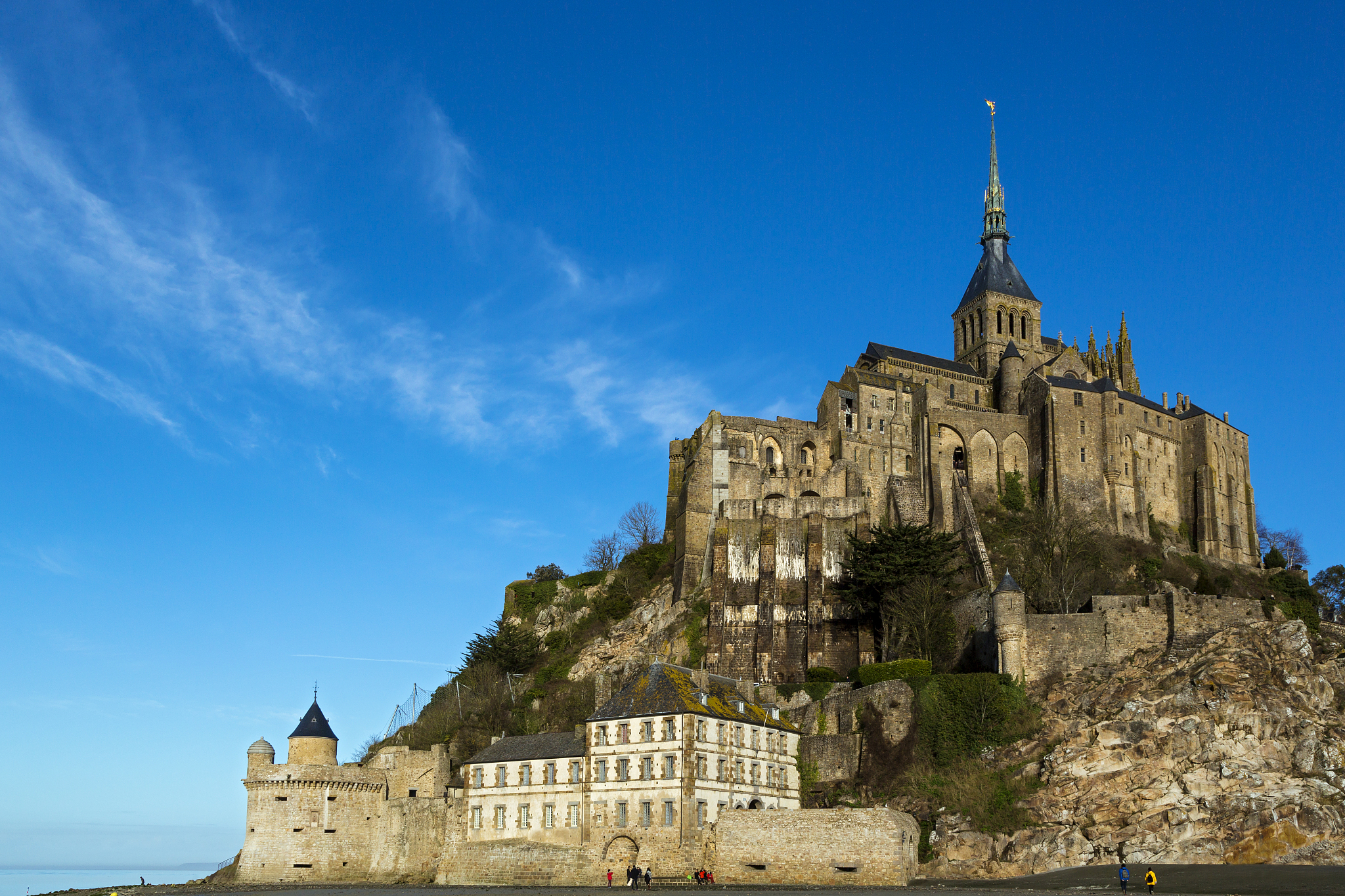mont saint michel, manche, normandy, france