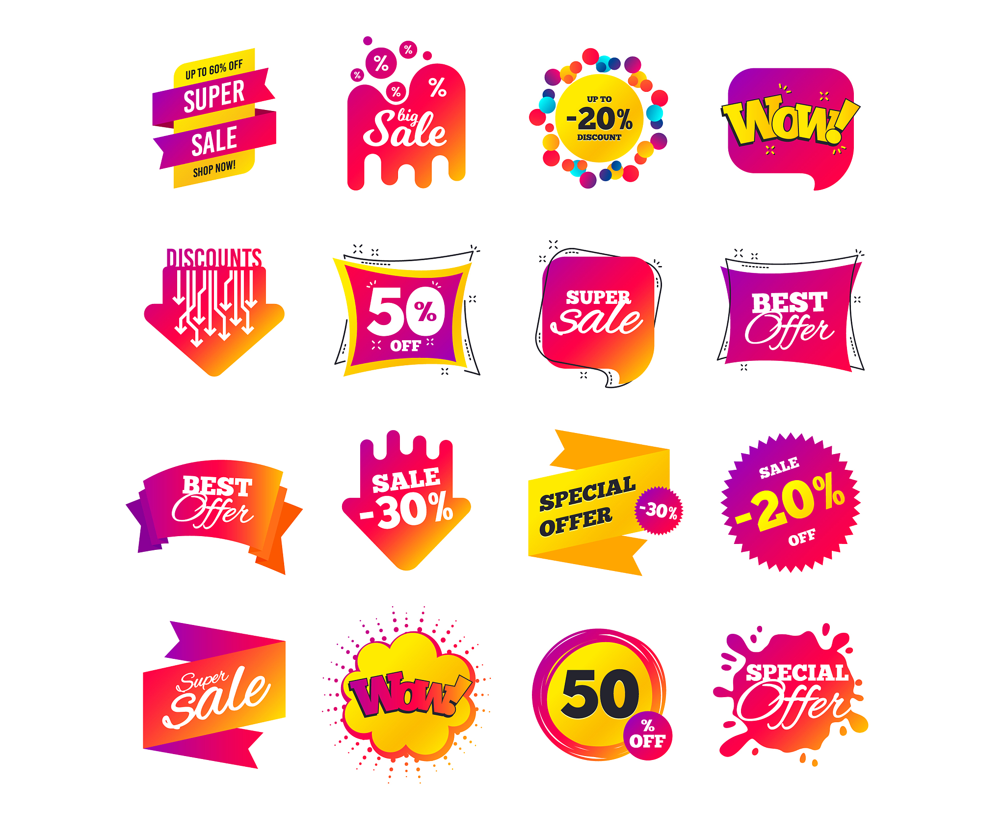 sale banner templates special offer tags