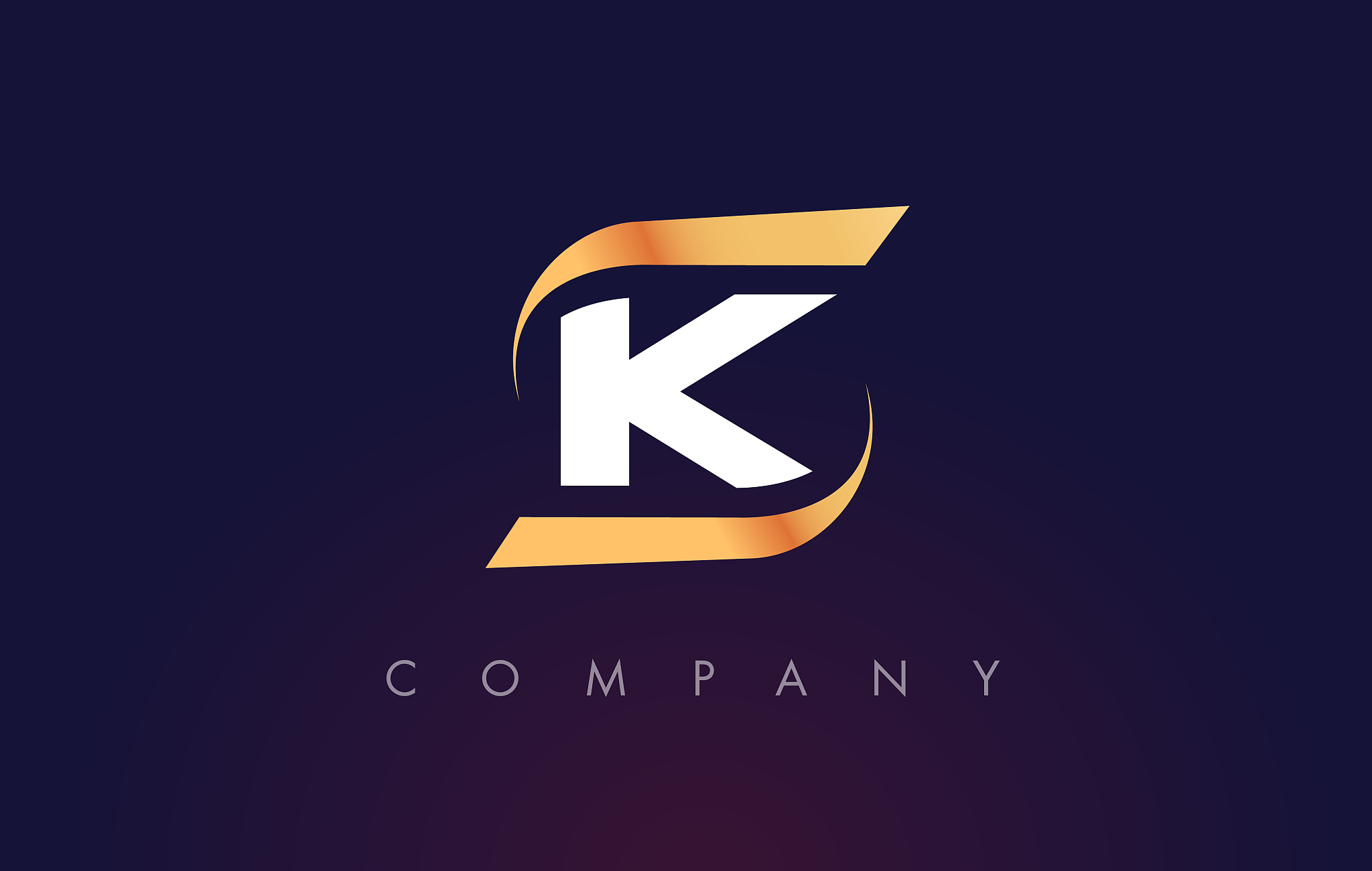 k letter logo design modern letter template