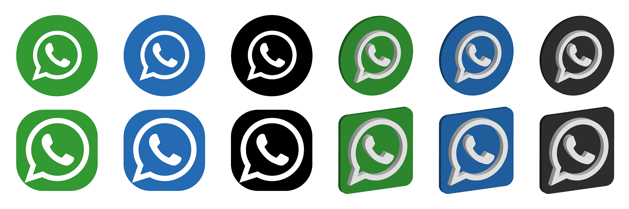 set whatsapp logo icons