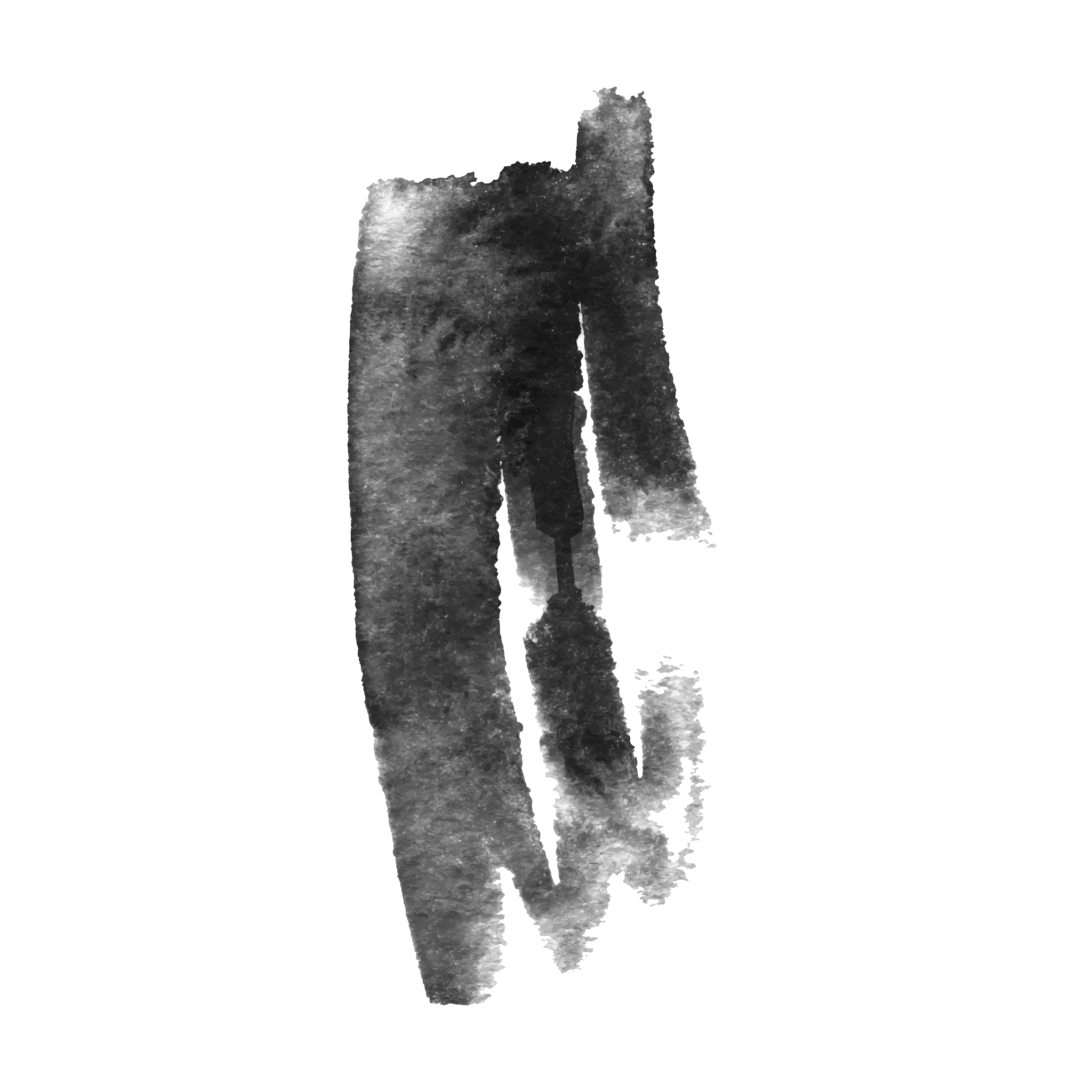 grunge ink pen stroke