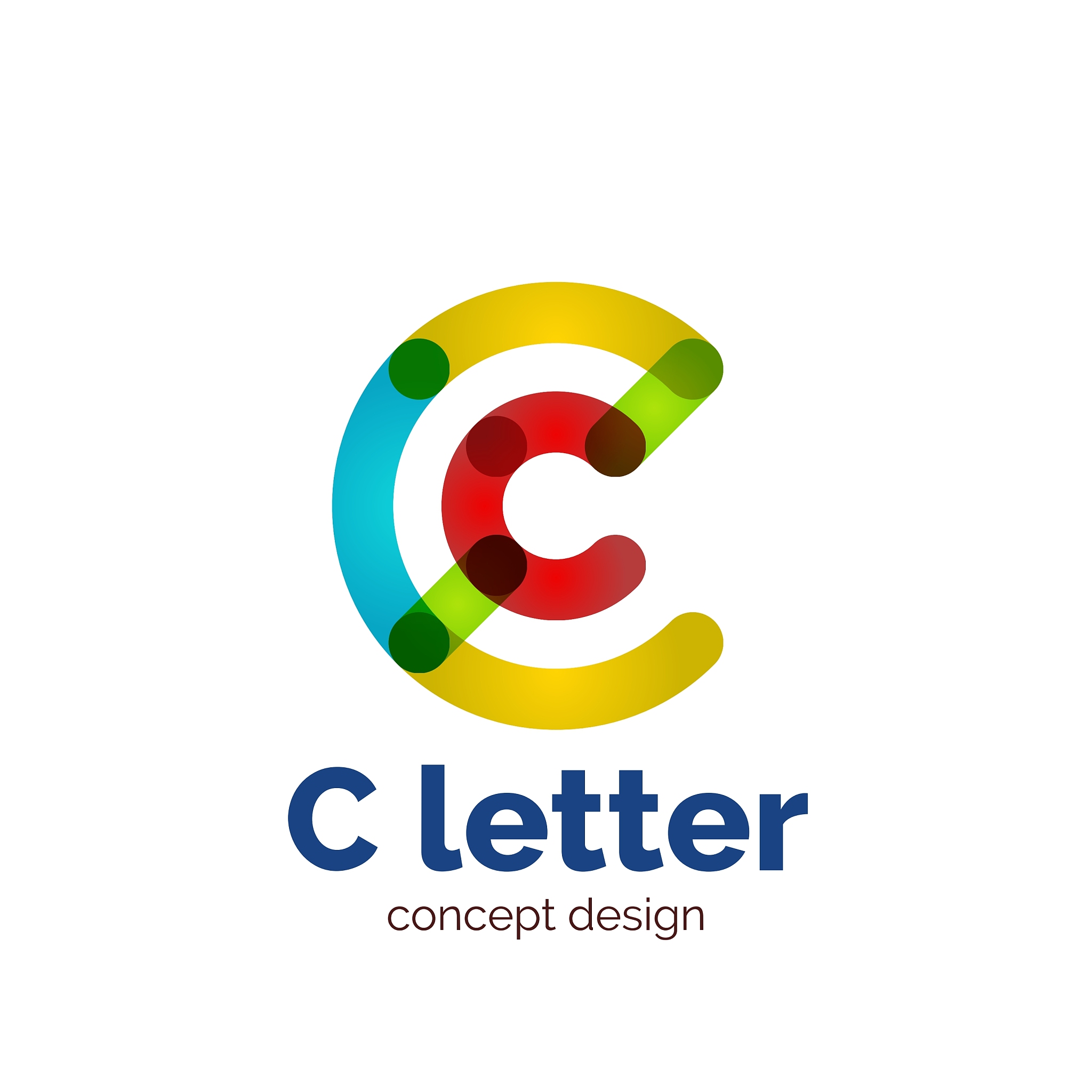 modern minimalistic letter concept logo