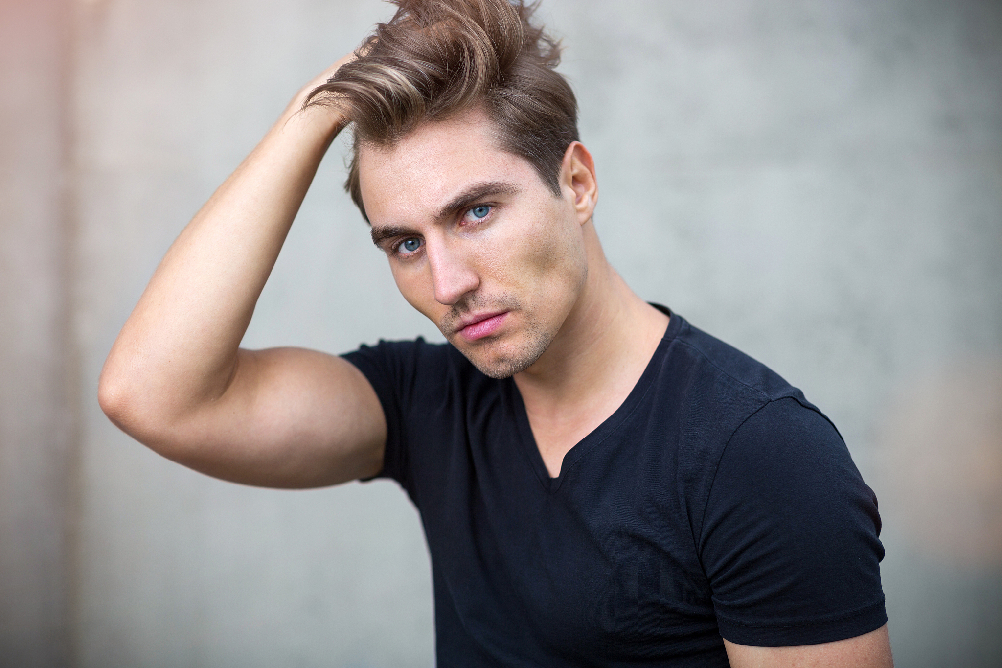 portrait of confident young man