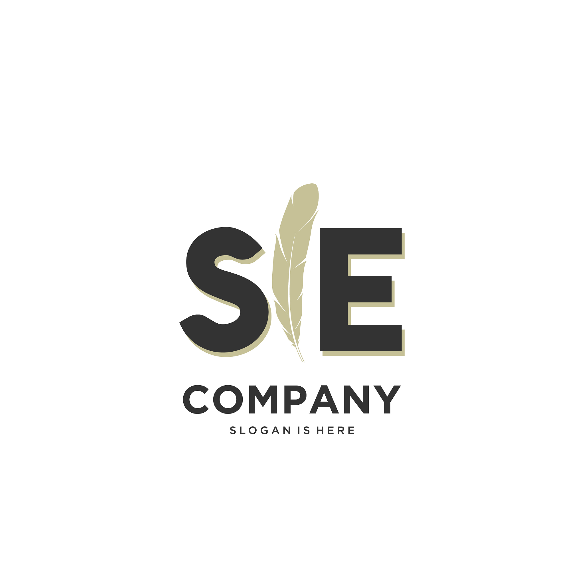 initial se letter unique attractive creative