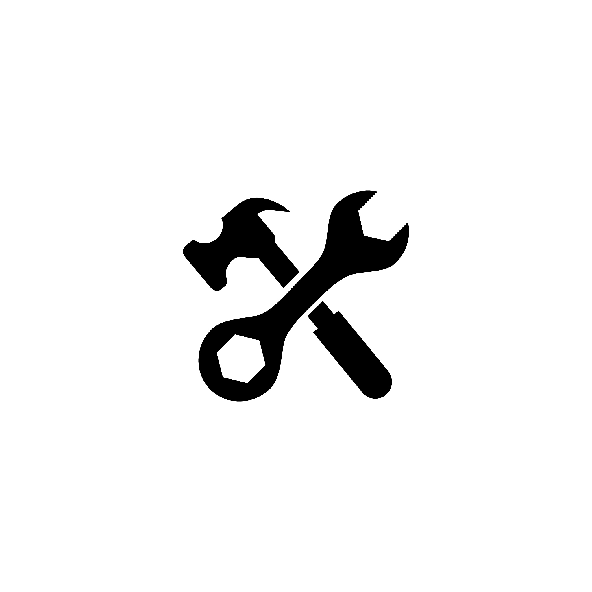 tool icon symbol vector on white background