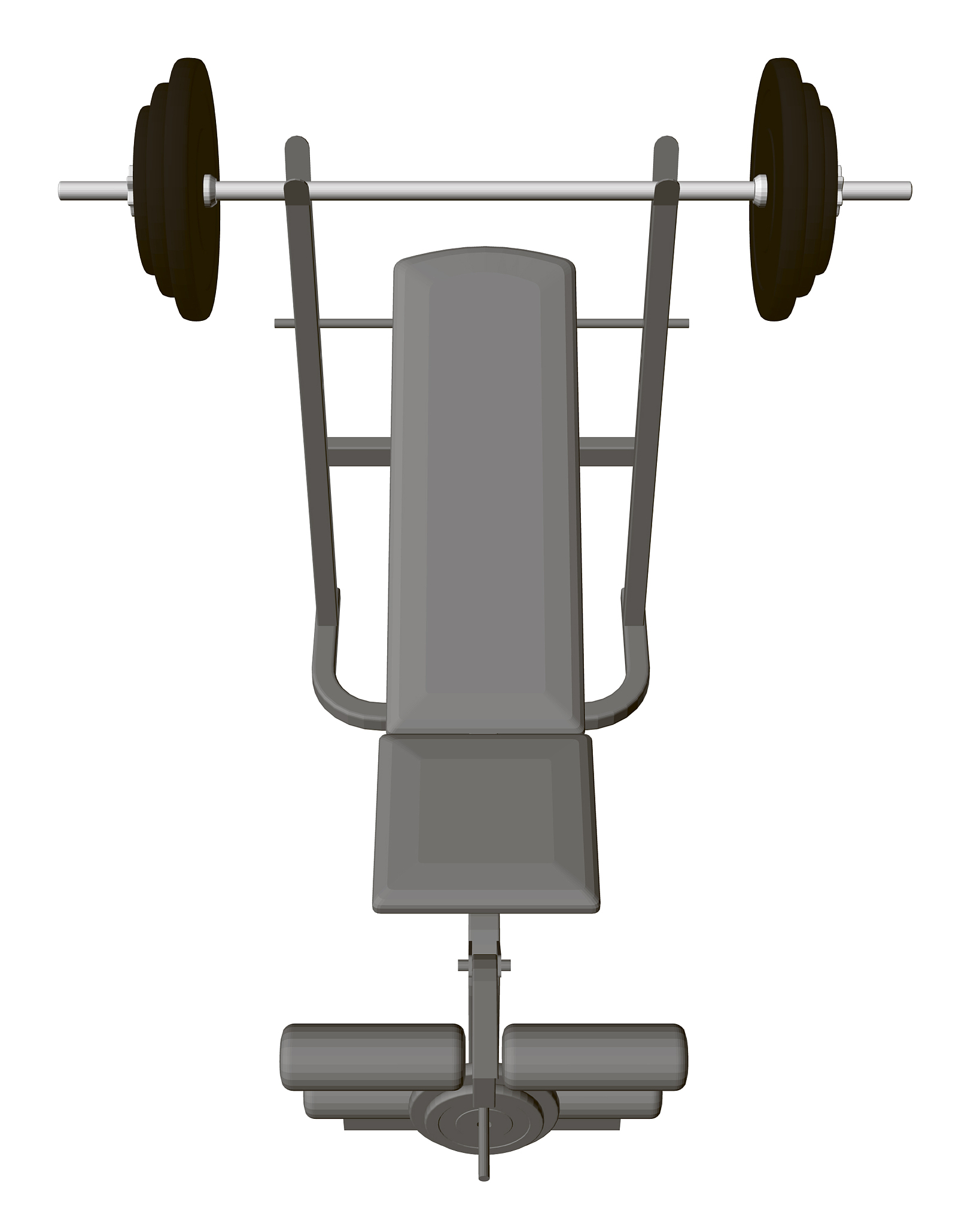 realistic simulator for bench press lying and
