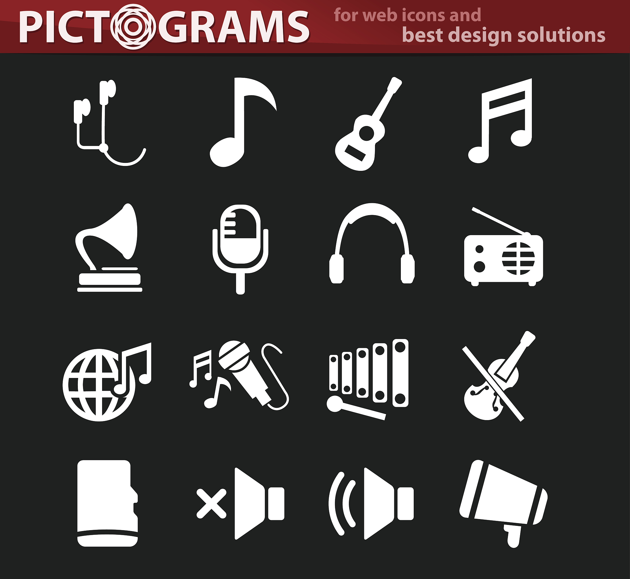 music icon set