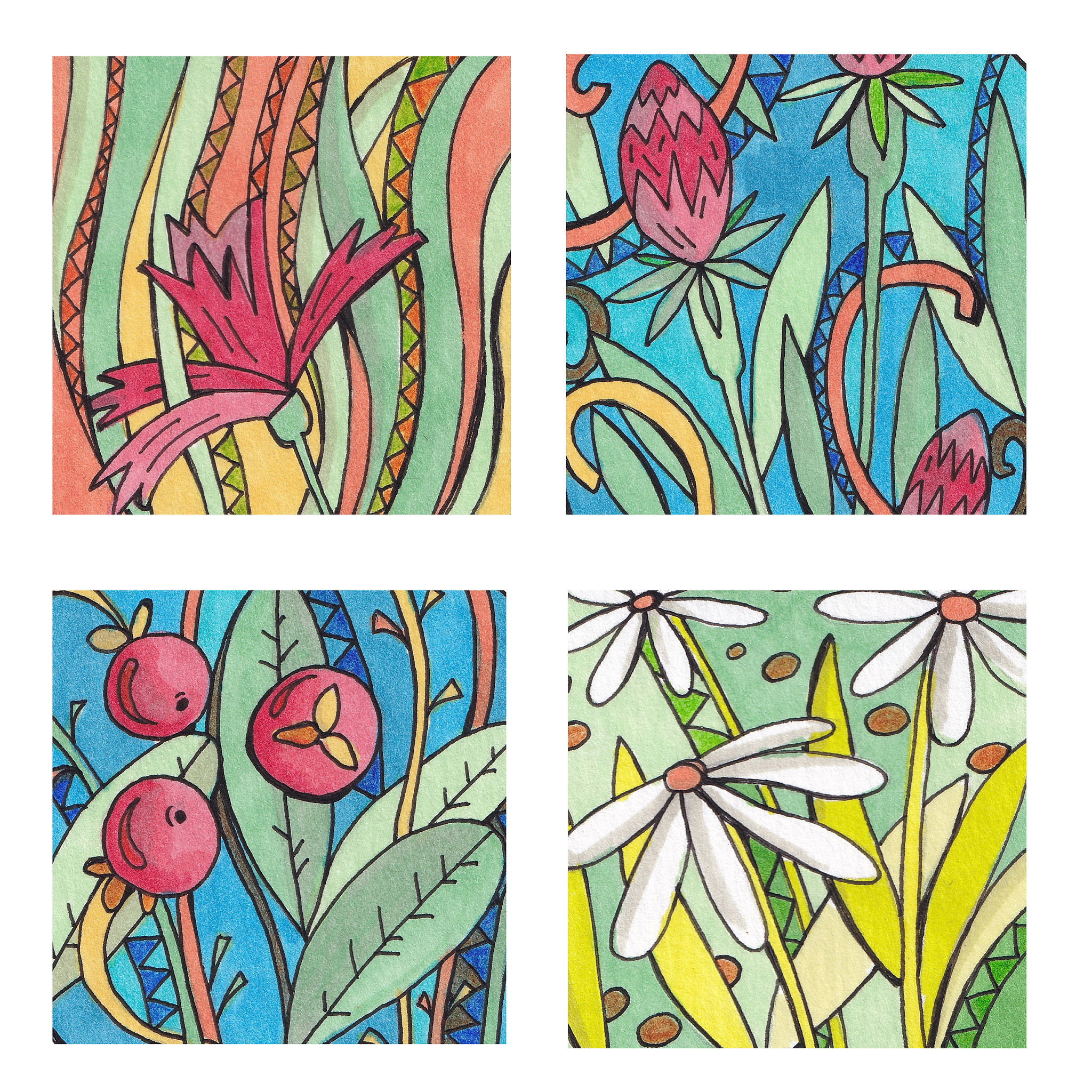 扩写这句话：在给线稿上色的过程中整体色调上采用明度和饱和度偏高的颜色并且将原有线稿的颜色用环境色来衬托使其更加细致化。