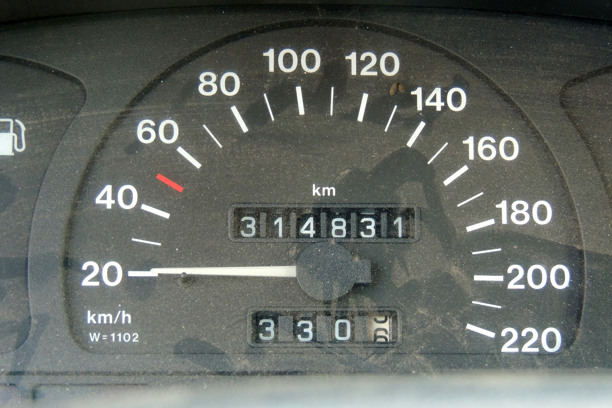 speedometer in a car