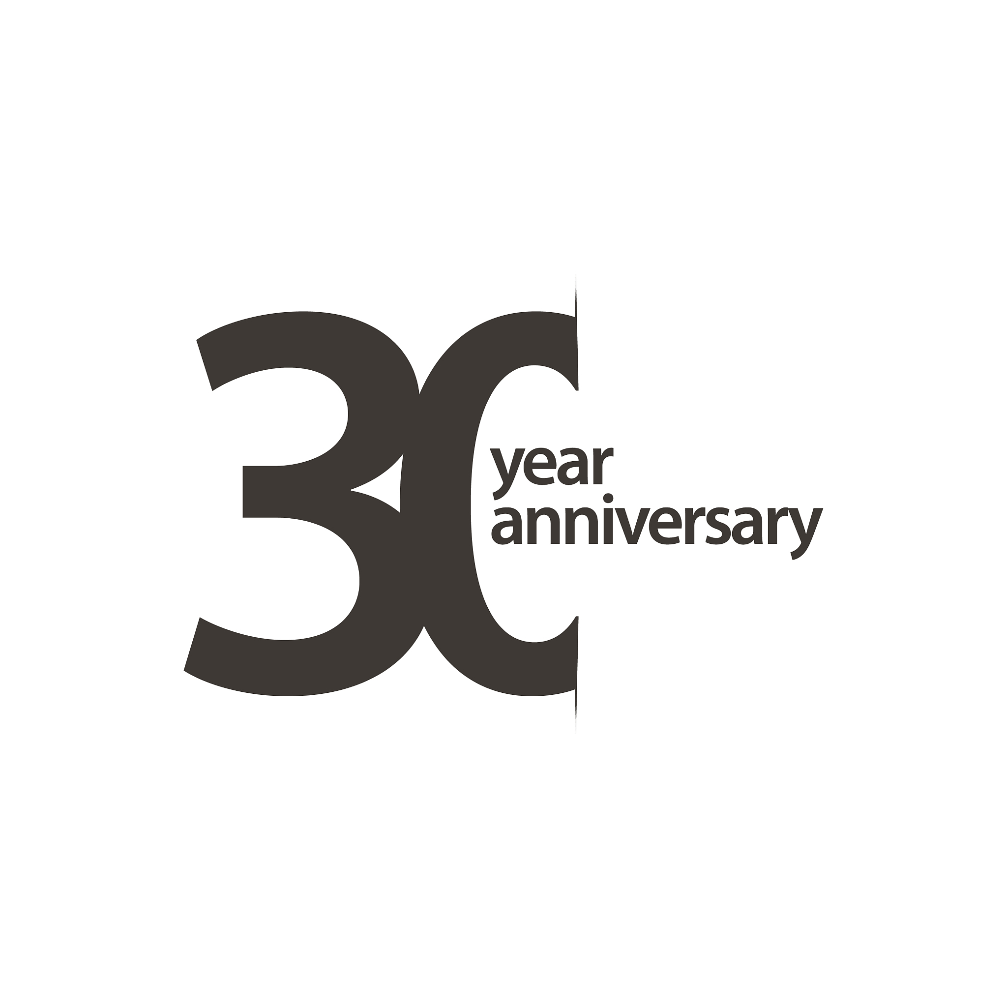 30 year anniversary template design