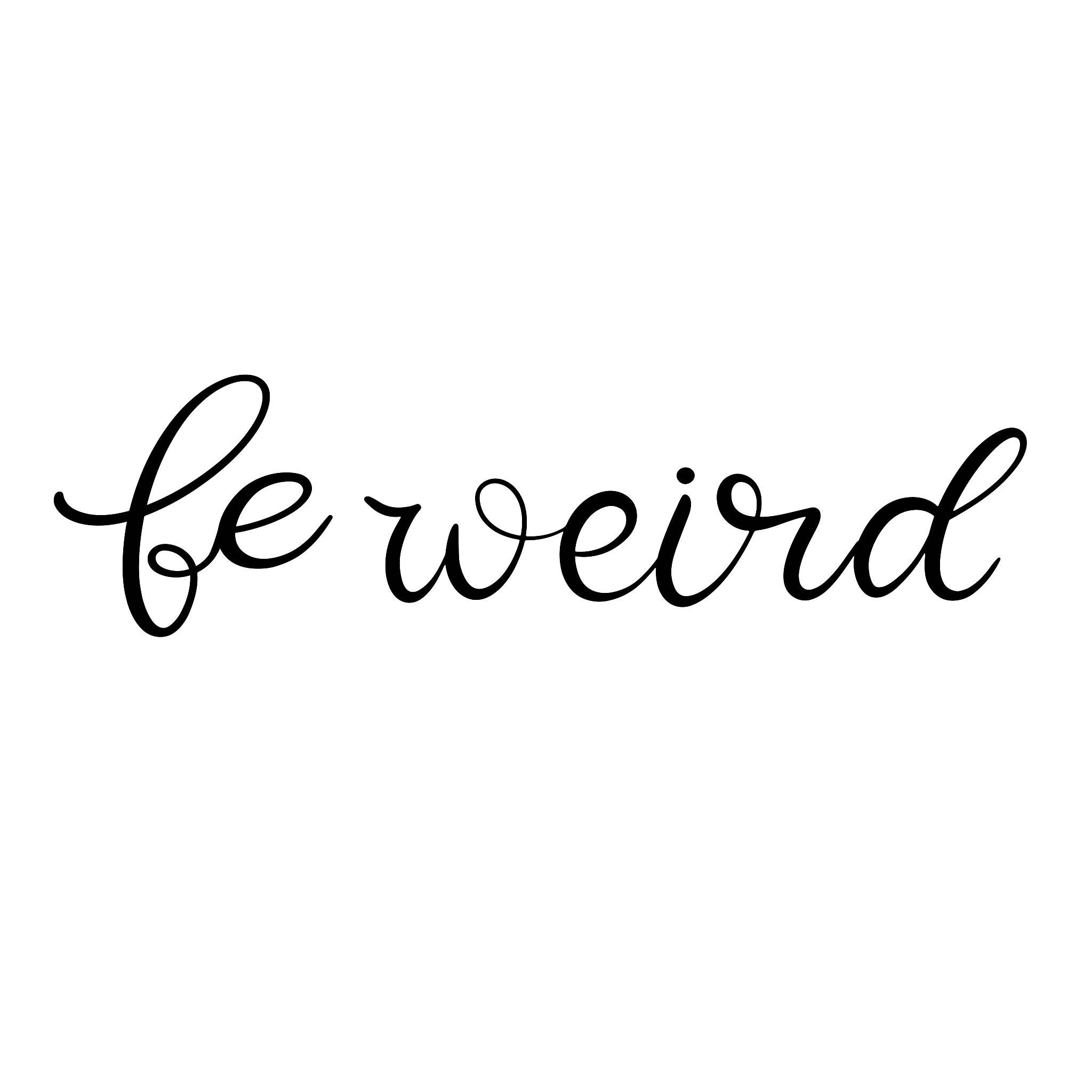 black and white lettering vector illustration.