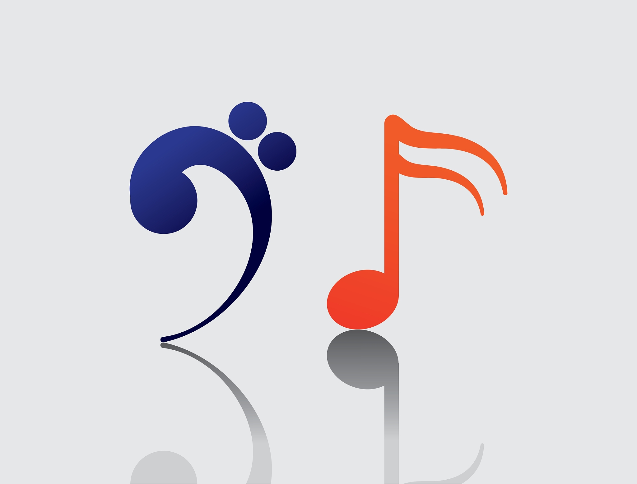 music notes sound art