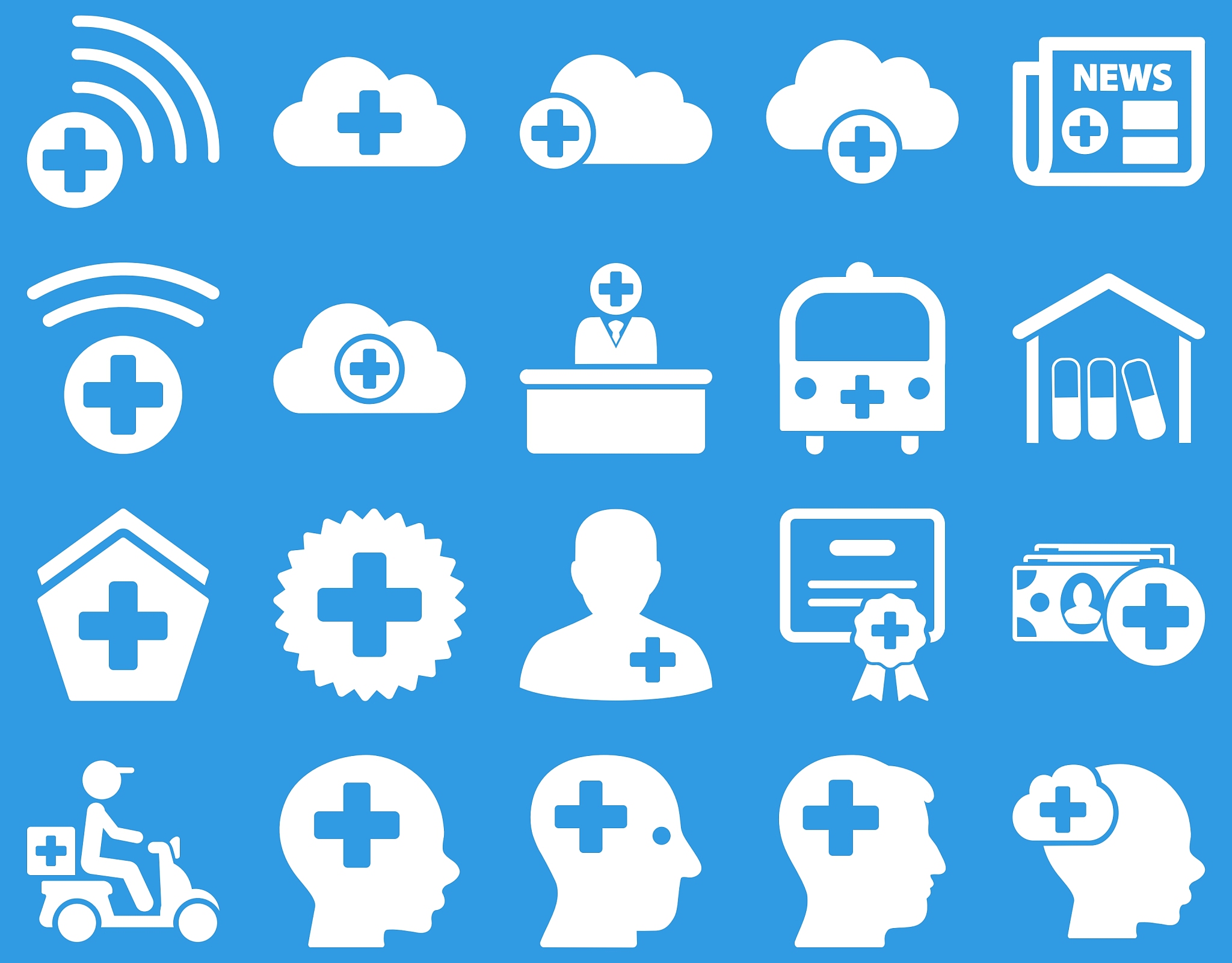 medical icon set