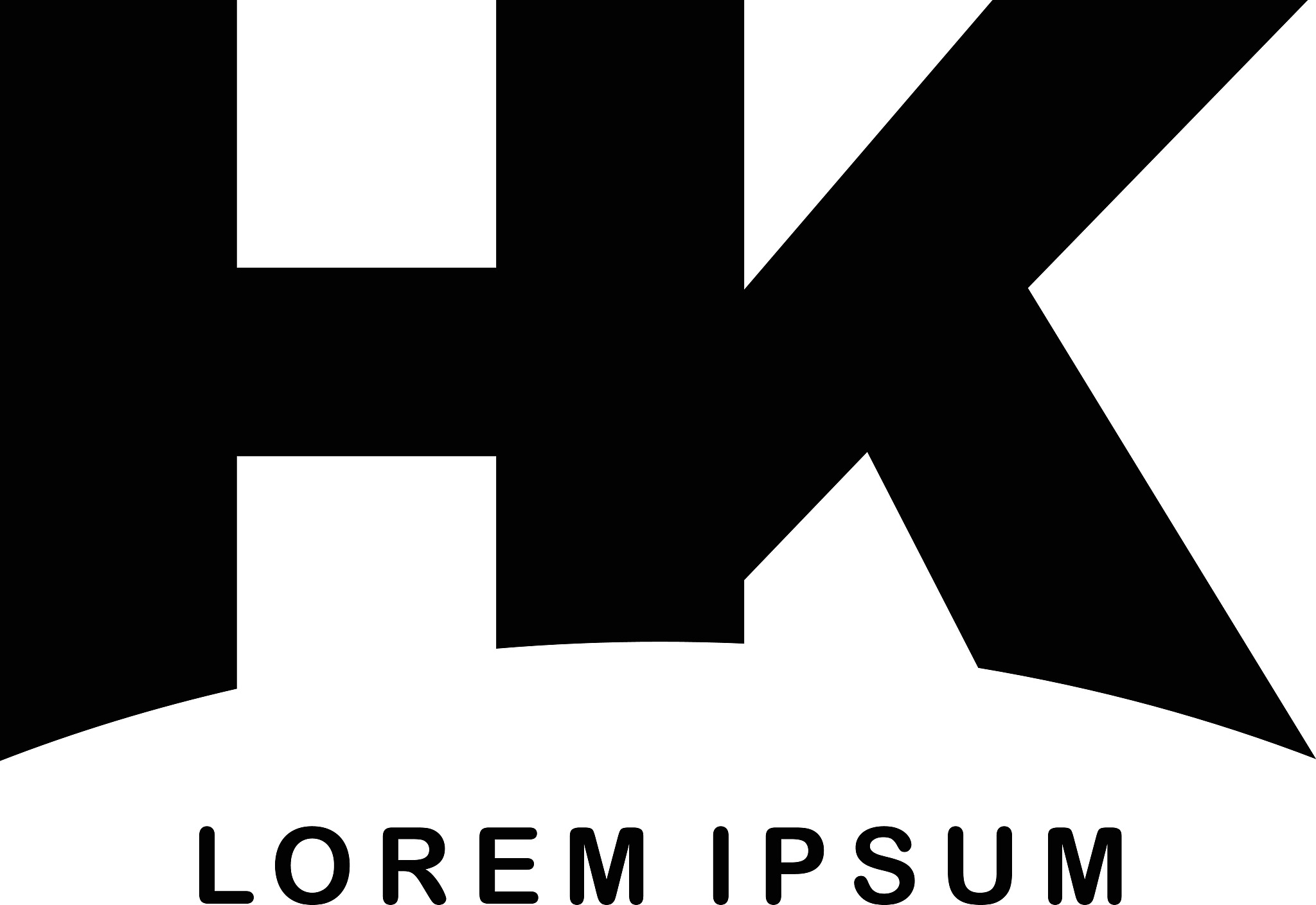initial letter brand logo template logotype