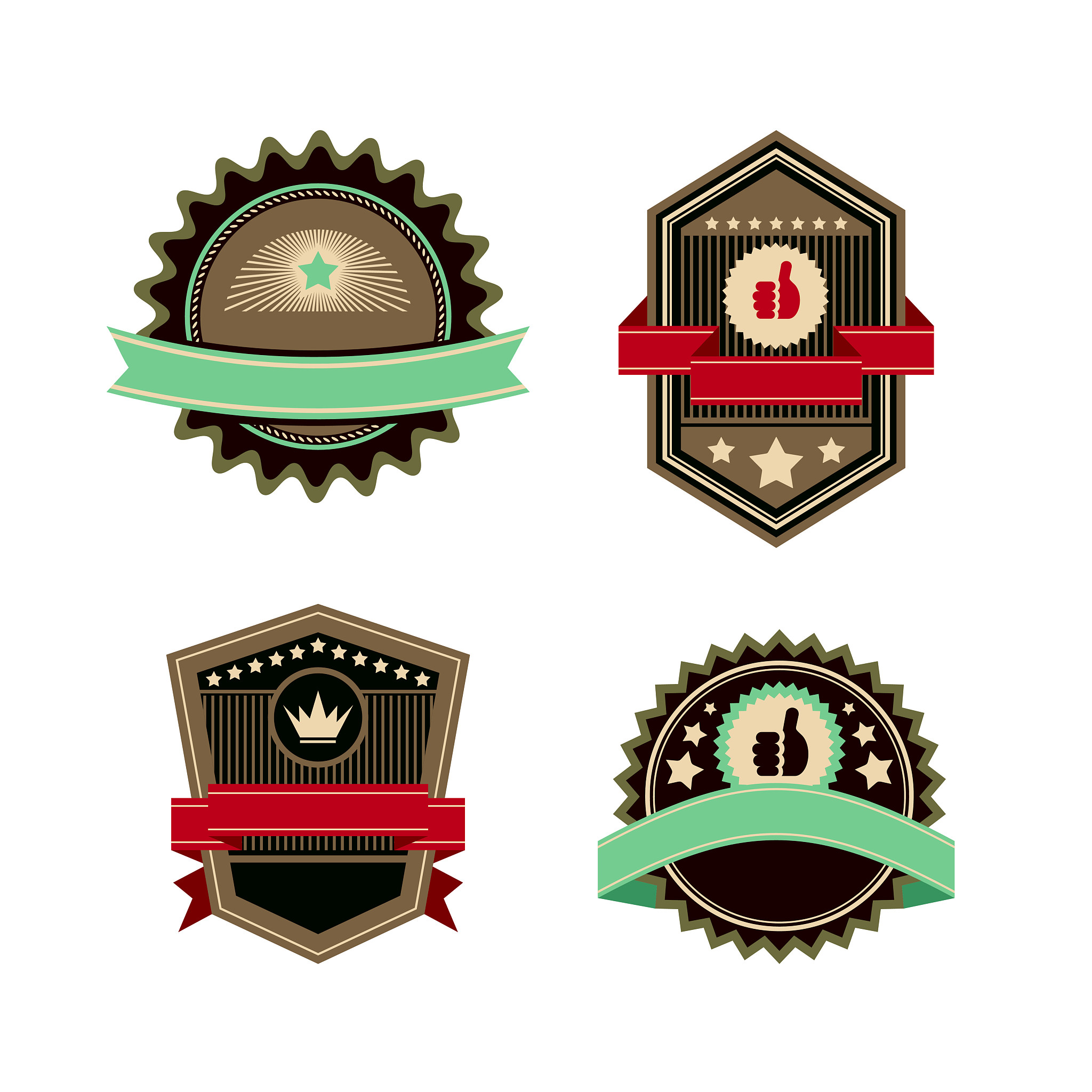 vintage vector labels