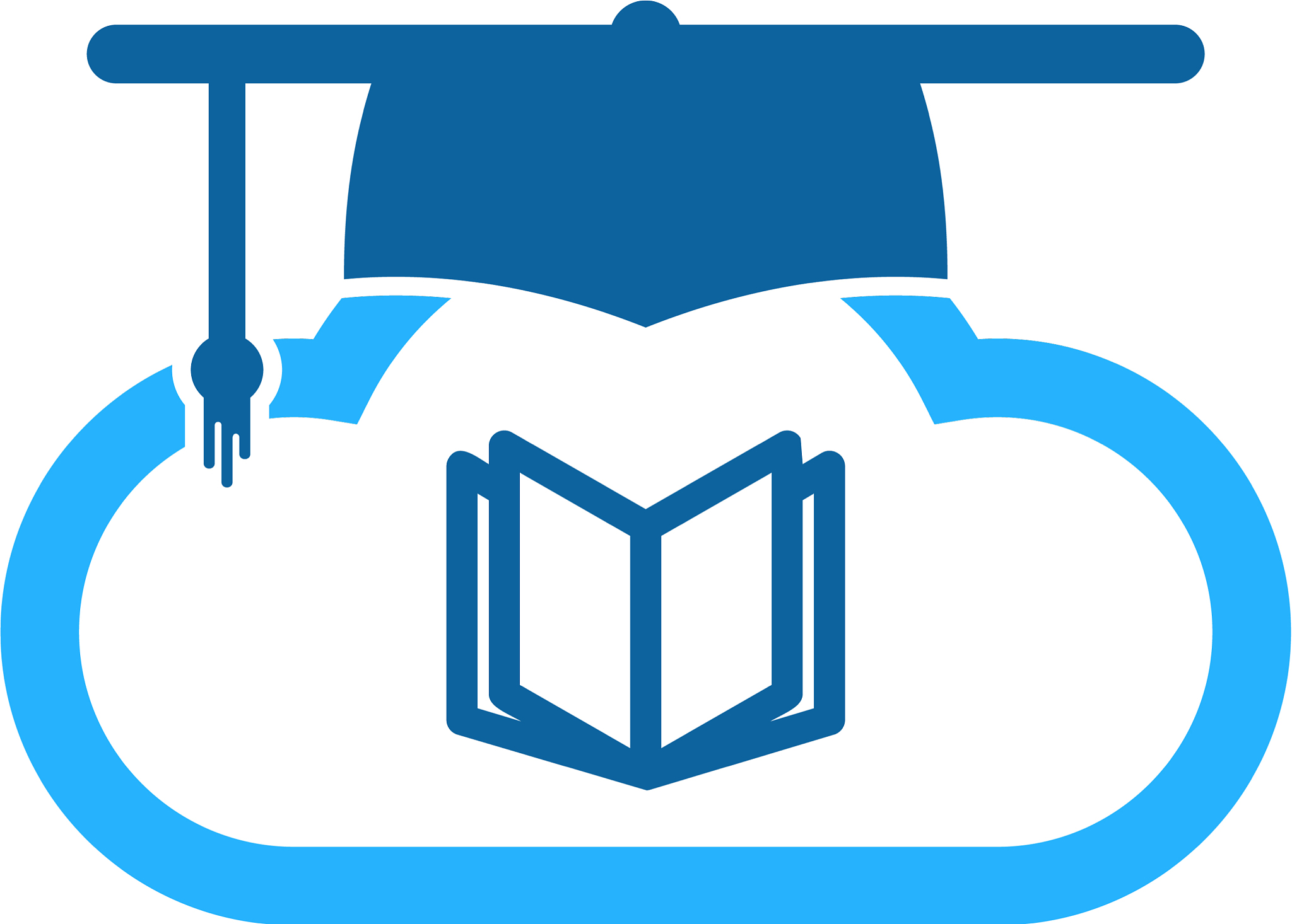 cloud education logo icon design