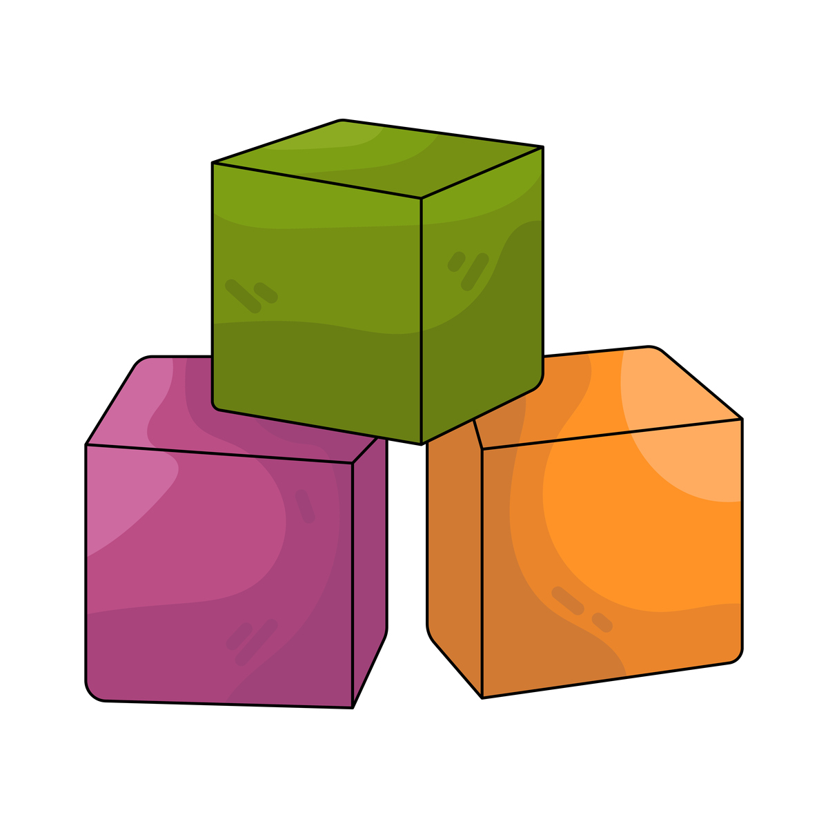 一个大立方体平均分为许多小立方体如何快速判断其中任意两个小立方体是否相邻