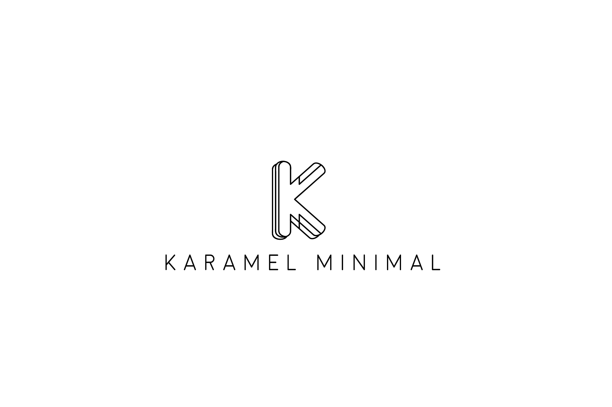 k minimal logo design letter k logotype
